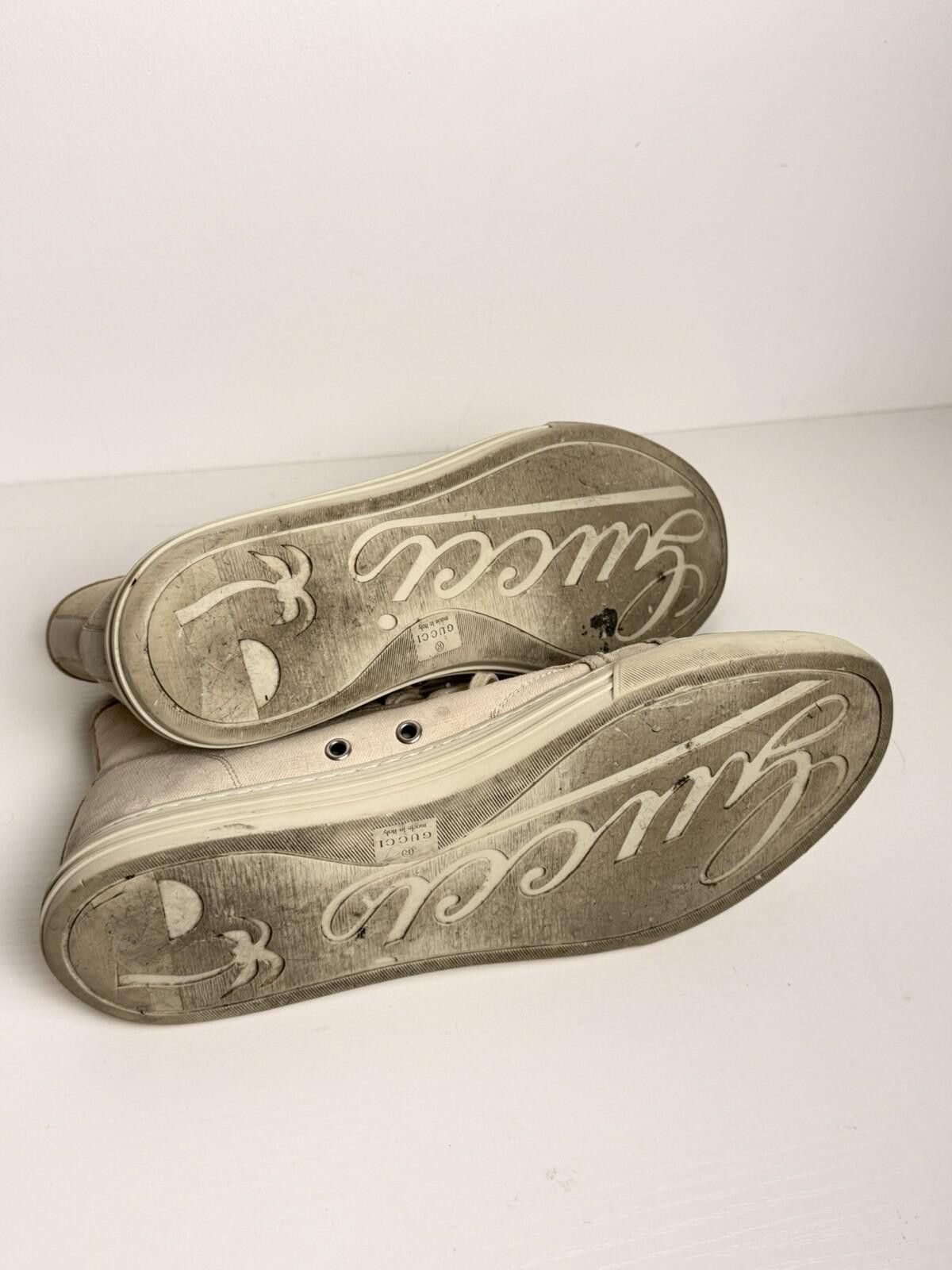 Gucci Gucci GG Monogram Canvas High Top Sneakers Beige/Ebony SZ 11 Size US 11 / EU 44 - 5 Thumbnail