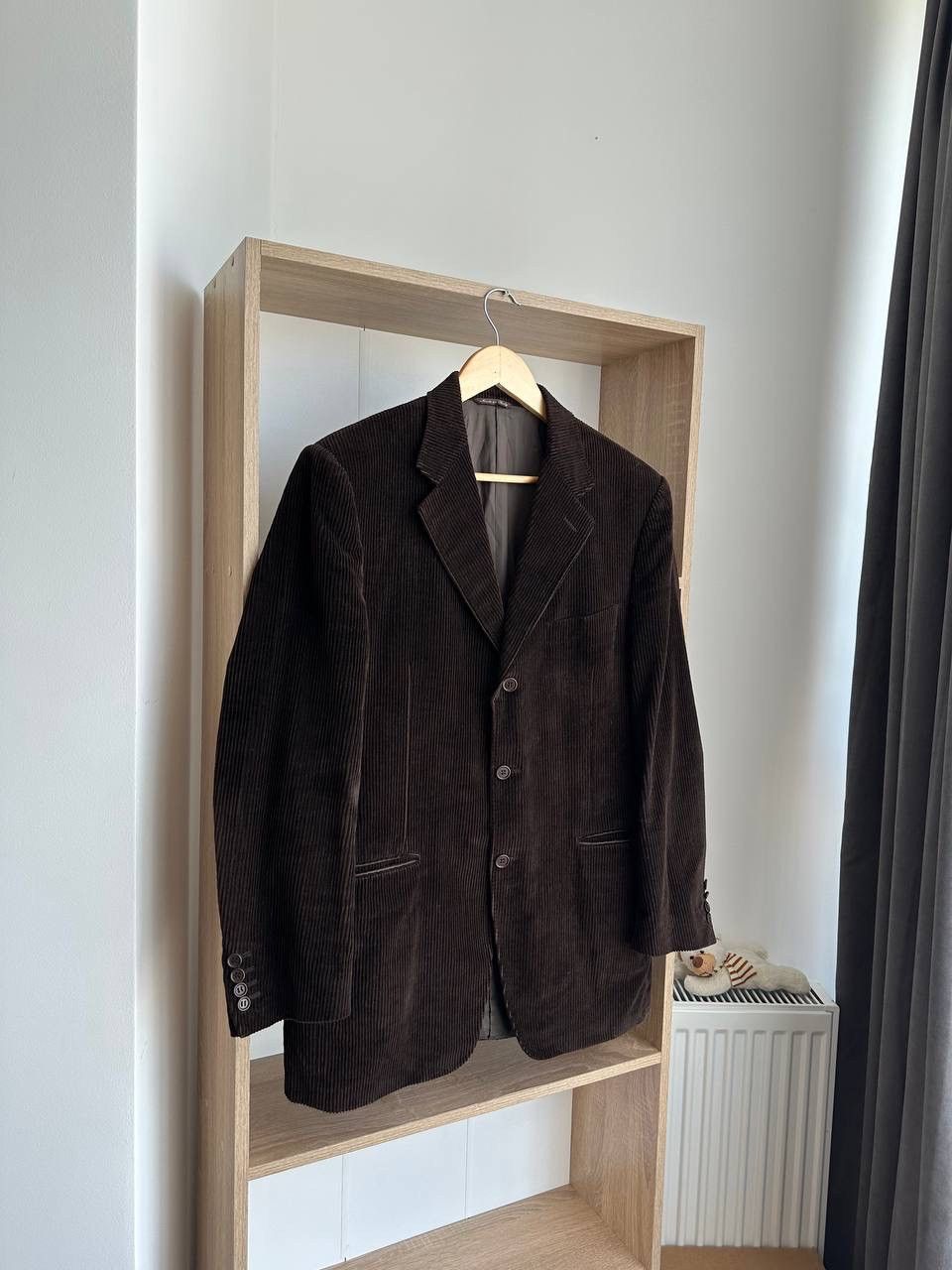 Canali × Vintage Vintage Men’s Brown Velvet Smoking Jacket Blazer Canali Size 50R - 15 Thumbnail