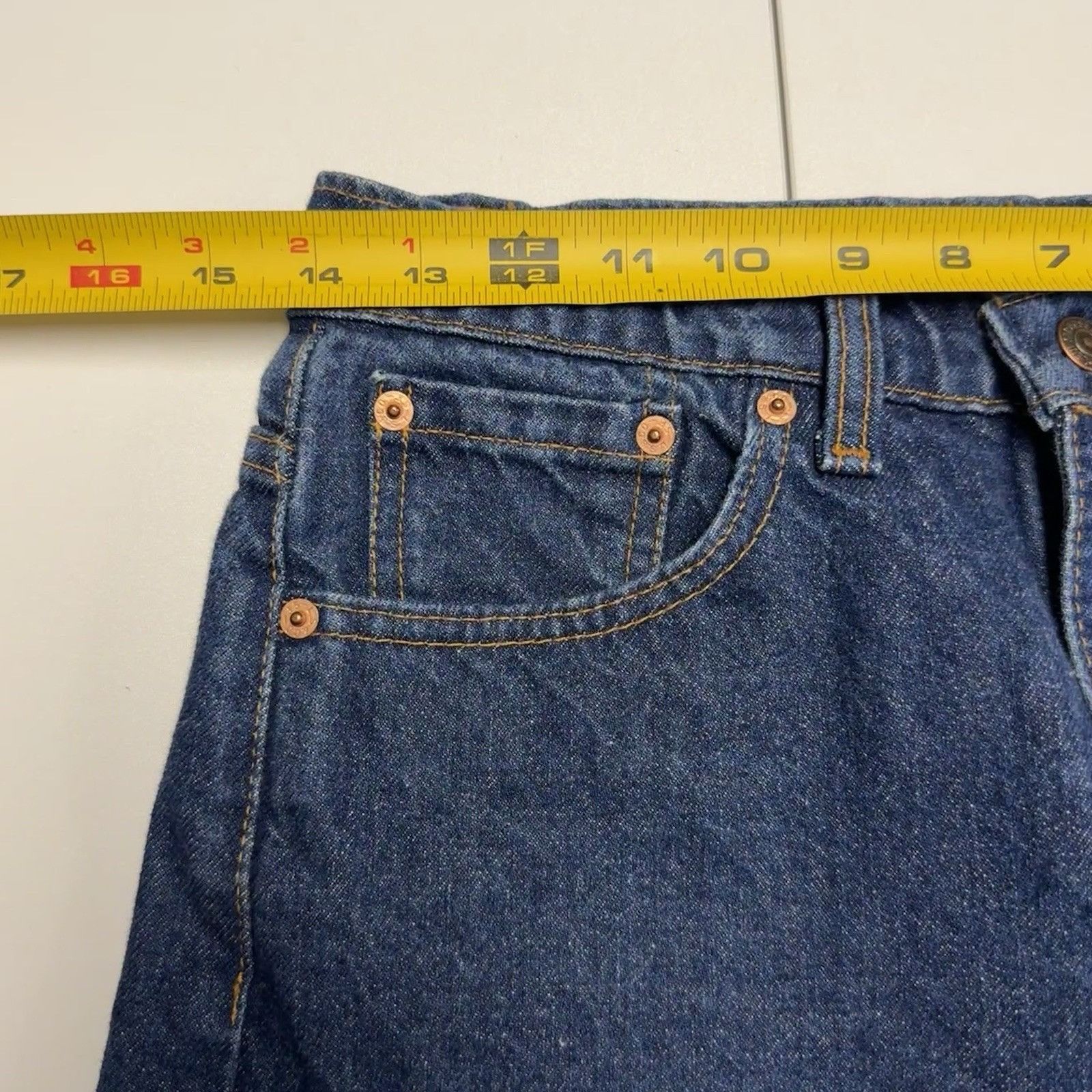Levi's Vintage Levi's 505 Jeans Mens 30x32 (28x32) Dark Wash Canada Size US 30 / EU 46 - 7 Thumbnail