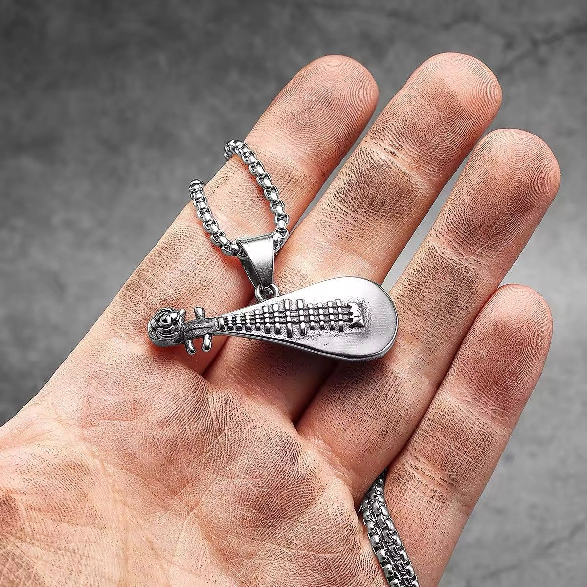 Jewelry Lute Stainless Pendant Necklace Size ONE SIZE - 1 Thumbnail