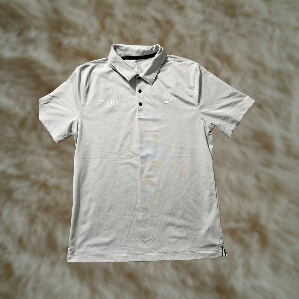 Nike Nike Polo Shirt Mens Large CT4581-321 Motto by Hilton Dri-FIT Golf Performance Green Short Sleeve Casual Shirt Size US L / EU 52-54 / 3 - 1 Thumbnail