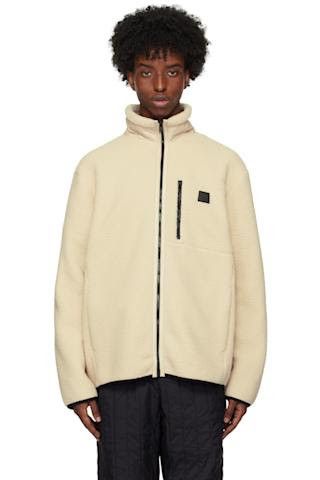 Rains Rains Fleece Jacket Zip-Up Cream Size US L / EU 52-54 / 3 - 4 Thumbnail