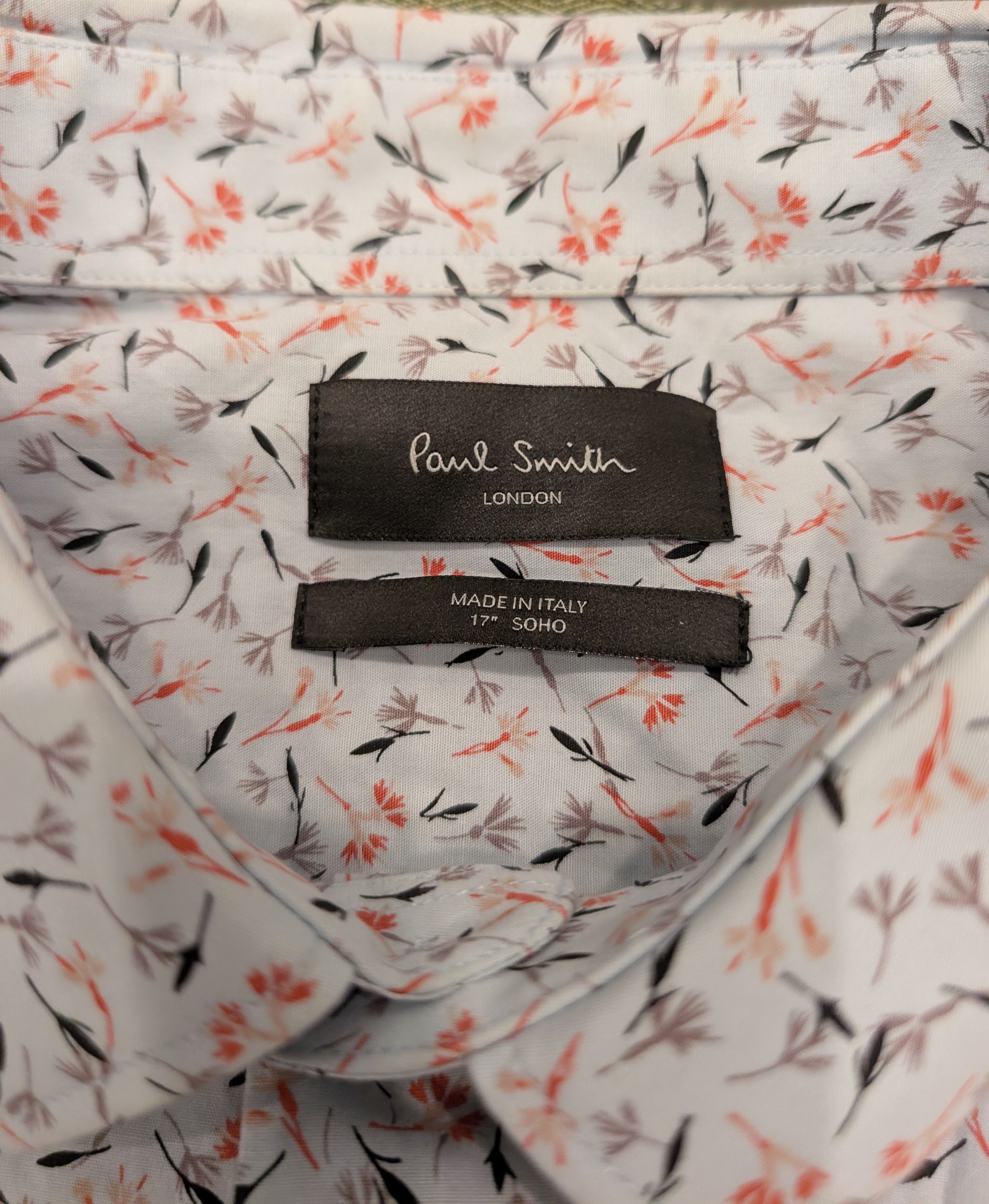Paul Smith Paul Smith Floral Button Up Shirt Soho Made in Italy Size US L / EU 52-54 / 3 - 3 Thumbnail