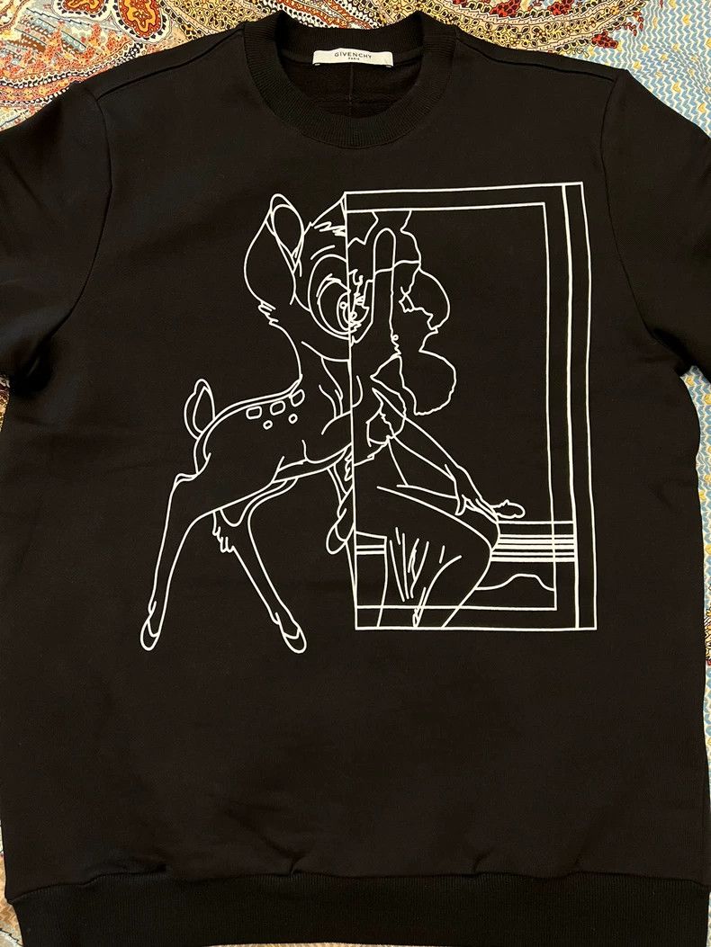 Givenchy Givenchy Brand New Sketch Deer Hoodie Size US S / EU 44-46 / 1 - 1 Thumbnail