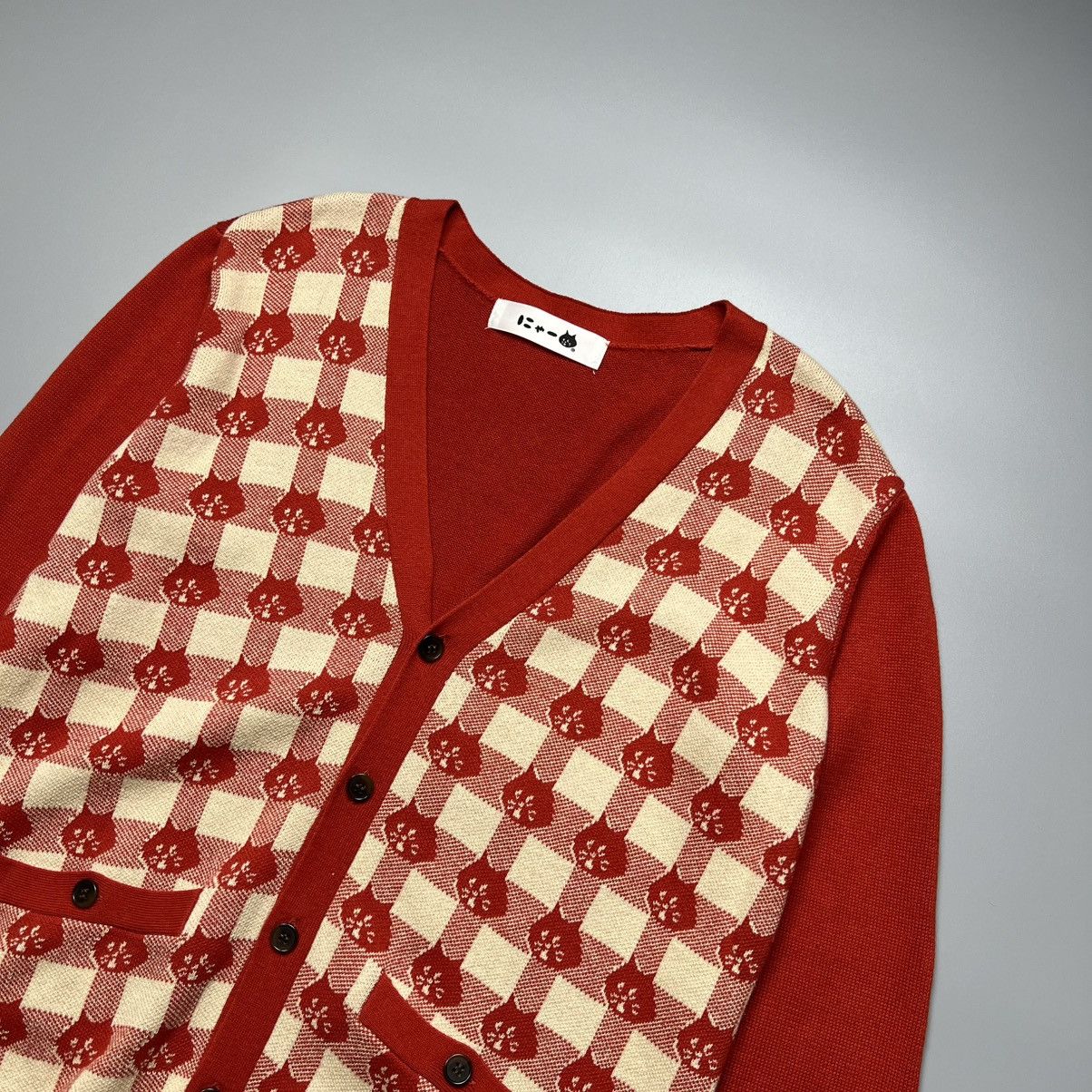 Ne-Net Ne-Net Head cat knitted Cardigan Size US S / EU 44-46 / 1 - 4 Thumbnail