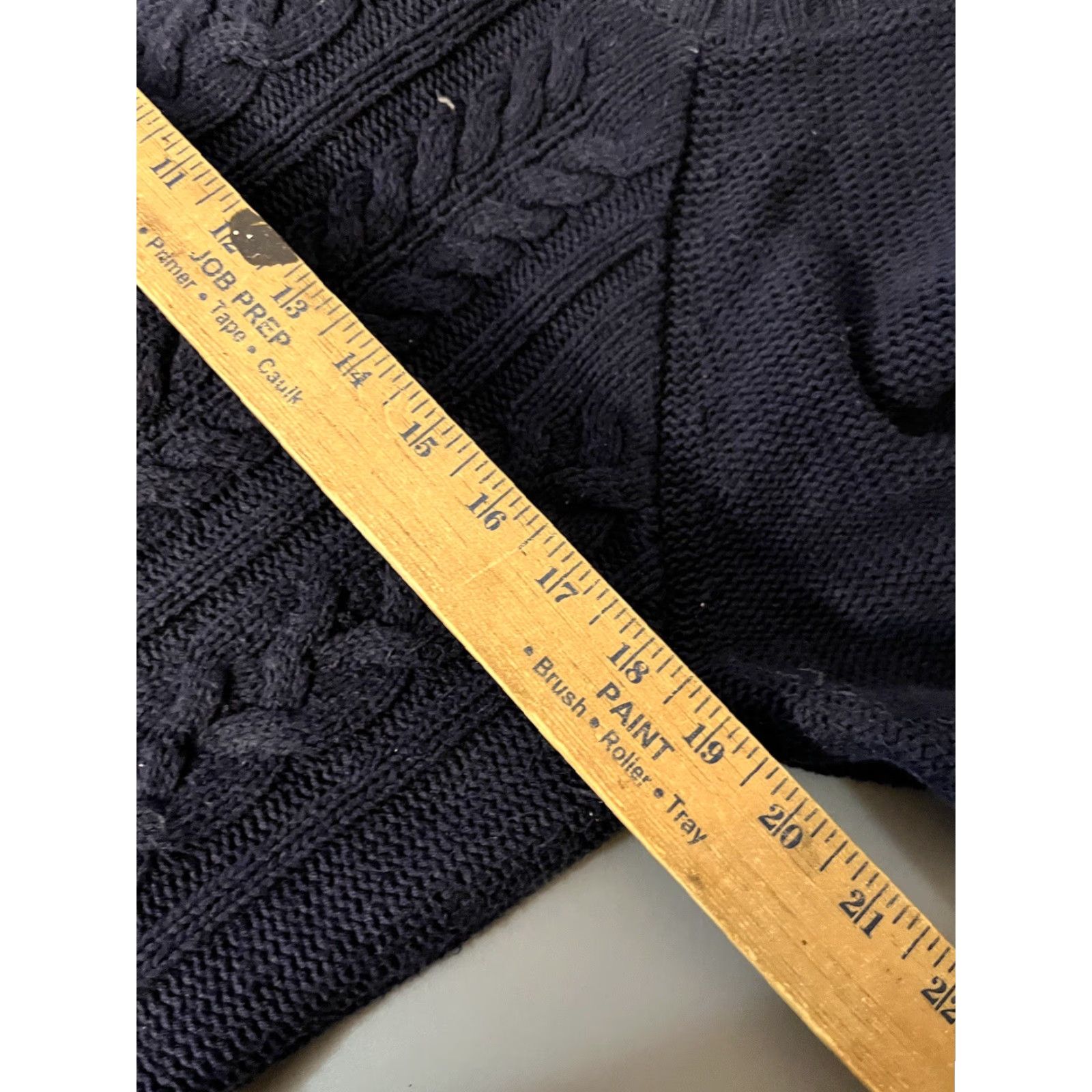 Old Navy Old Navy Cable Knit Navy Blue Sweater Woman’s Size Large Crewneck Pullover Size L / US 10 / IT 46 - 5 Thumbnail