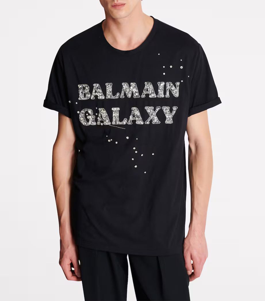 Balmain o1y0426 Crewneck T-Shirt in Black Size US M / EU 48-50 / 2 - 3 Thumbnail