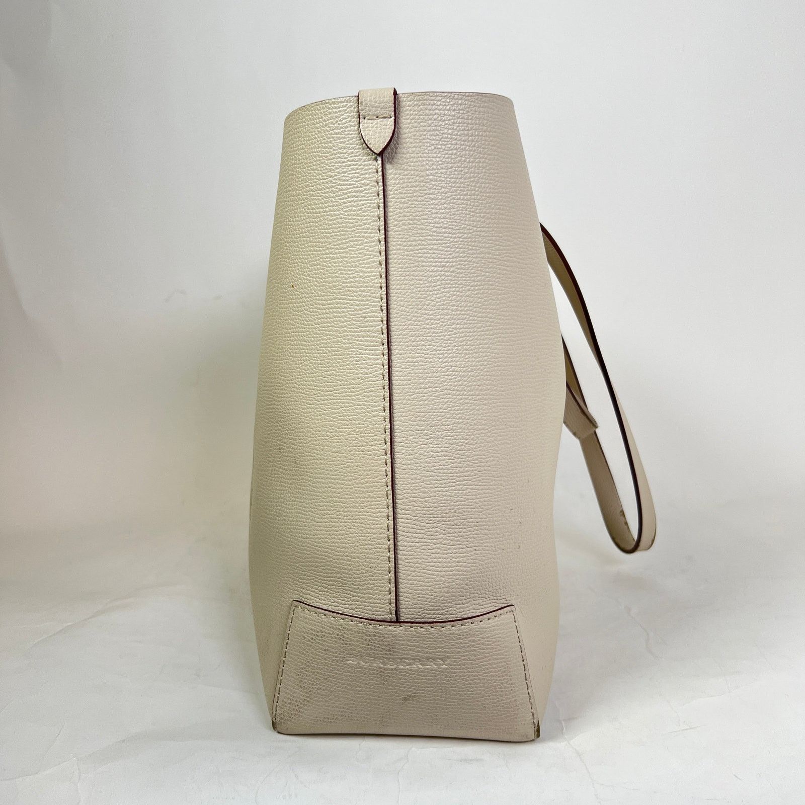 Burberry Burberry Tan Calfskin Crest Embossed Small Tote Bag Size ONE SIZE - 4 Thumbnail