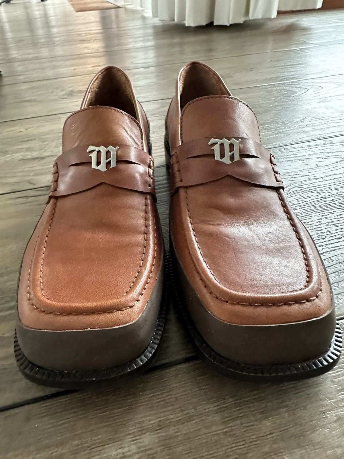 image of Misbhv Brutulist Loafers in Brown, Men's (Size 10)