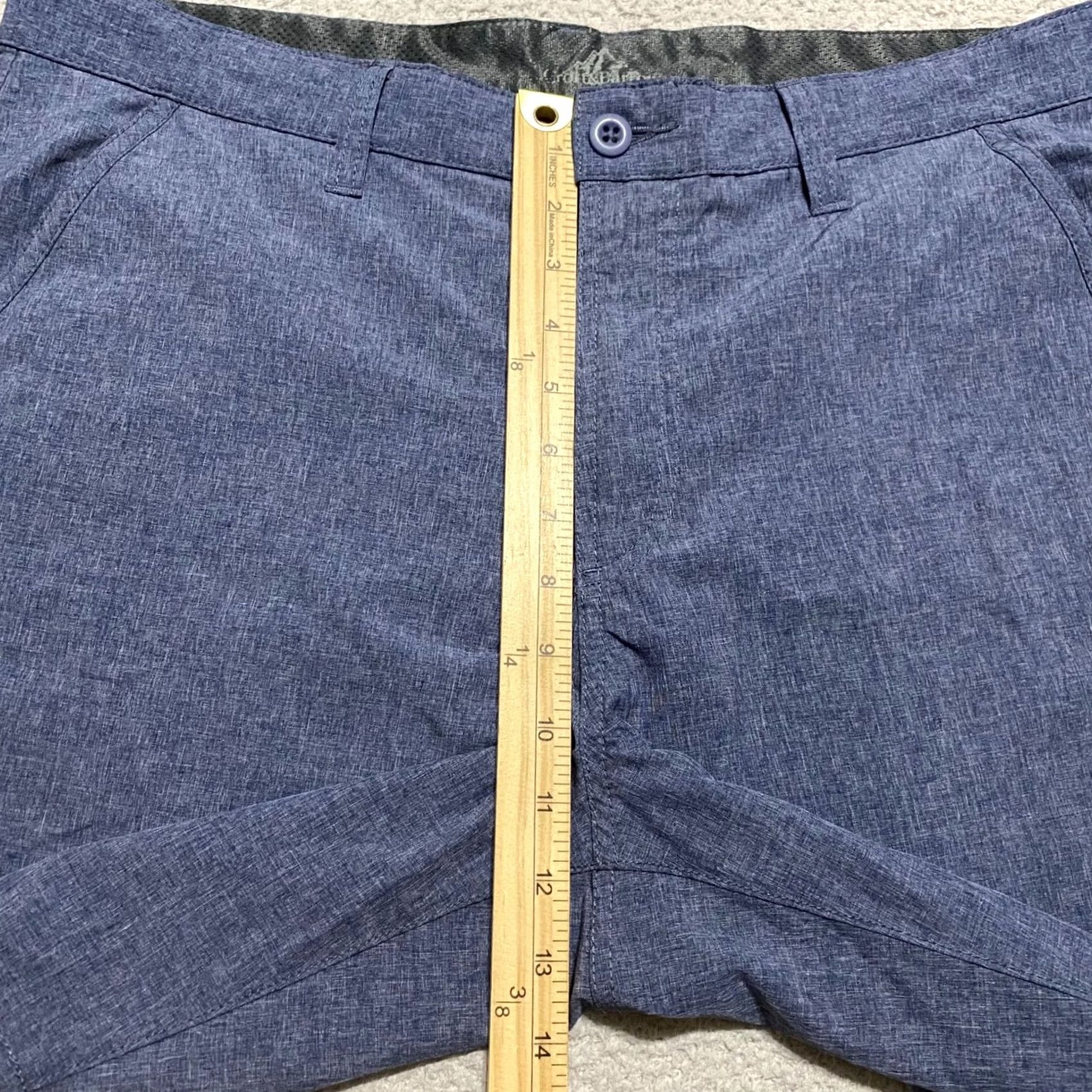 Croft & Barrow Croft & Barrow Mens Shorts Blue Outdoor Chino Pockets Inseam 8" Casual Cargo 36 Inseam 8" Regular Mens Boys? Size US 36 / EU 52 - 5 Thumbnail