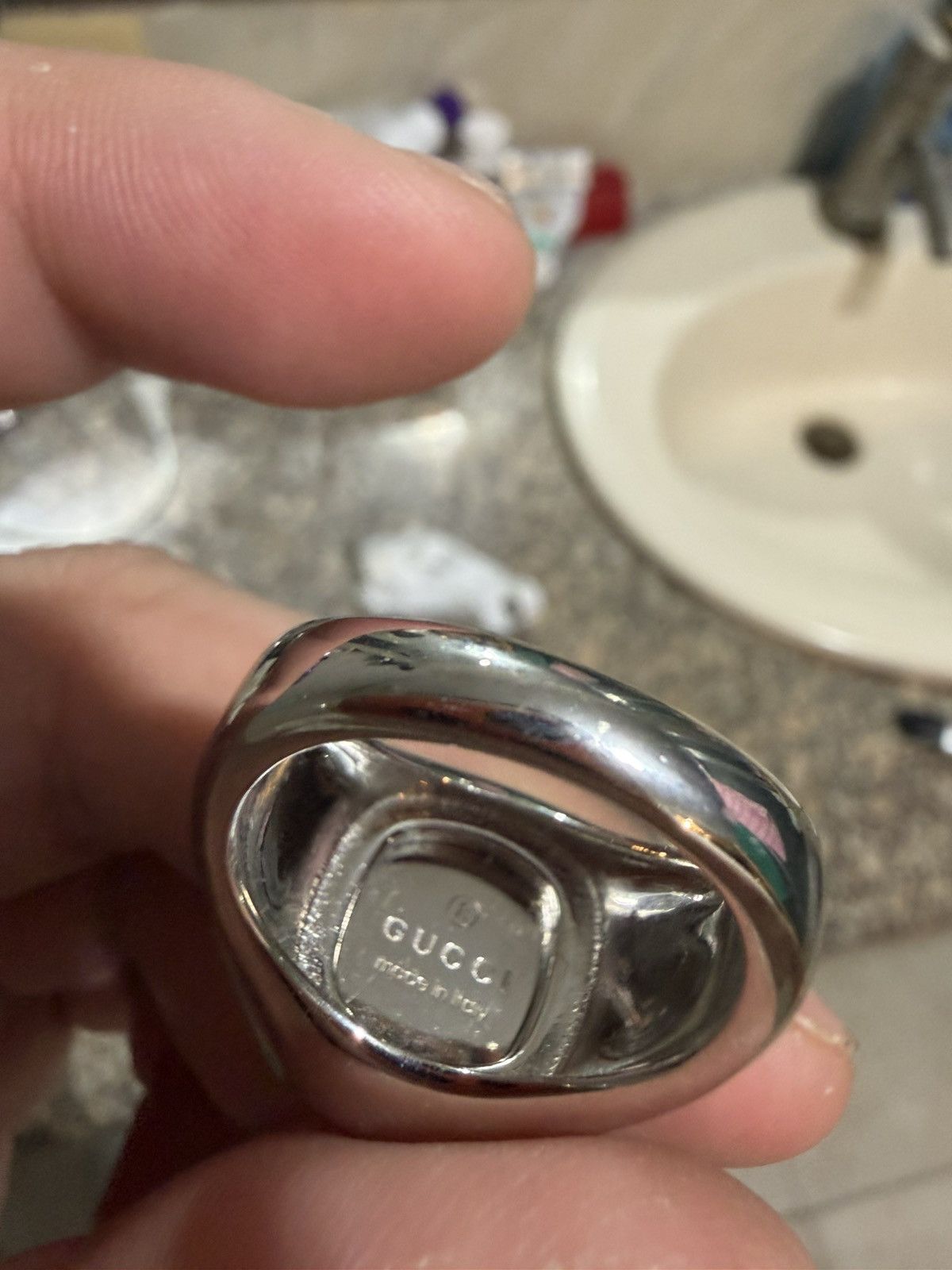 Gucci Gucci la famiglia Demna signet ring Size ONE SIZE - 8 Thumbnail