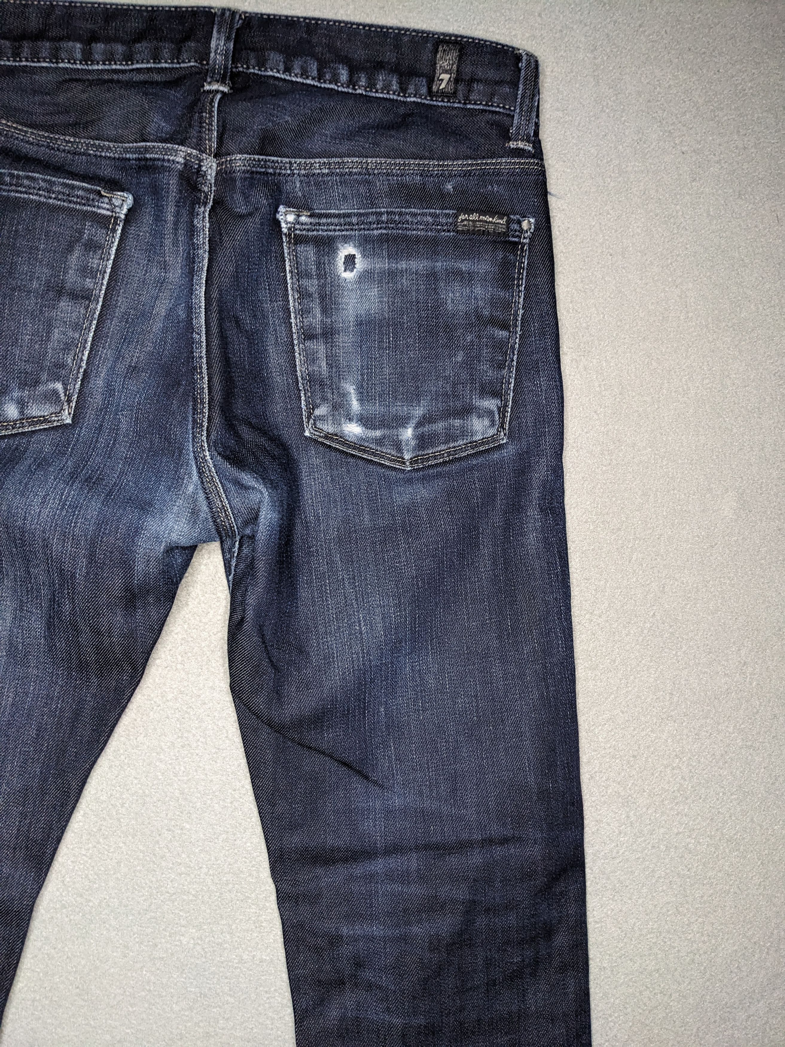 7 For All Mankind 7 For All Mankind Mens Rhigby Jeans 31x30 USA Denim Straight Size US 31 - 8 Thumbnail