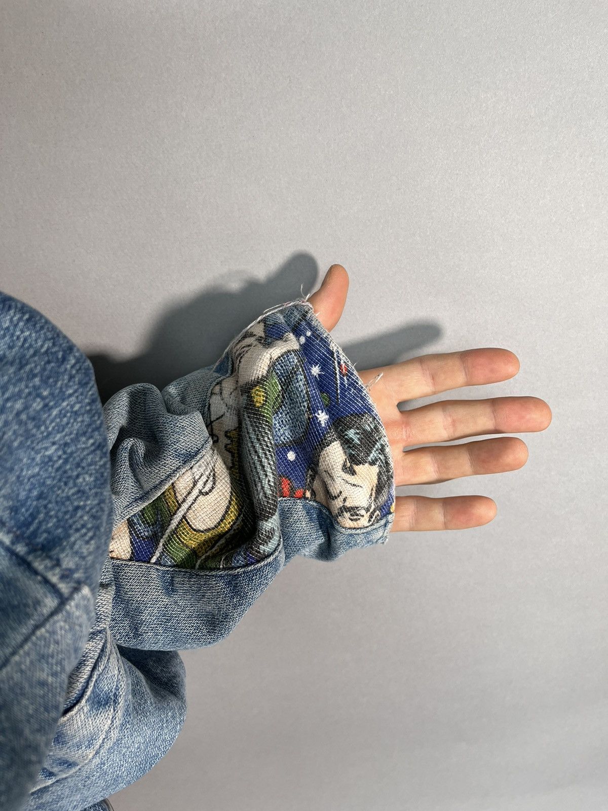 DC Comics × Handmade 1 of 1 Custom Upcycled Denim Superman Jacket Size US M / EU 48-50 / 2 - 11 Thumbnail