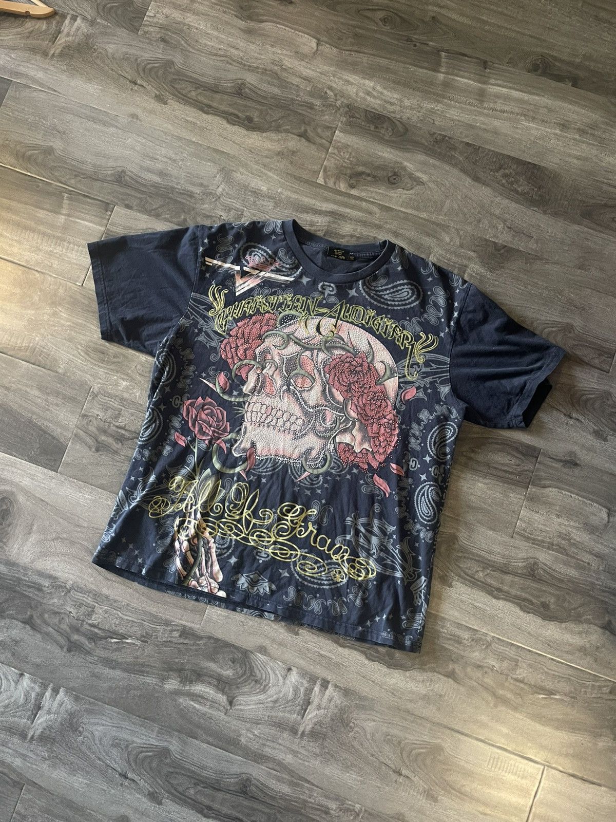 Vintage Christian Audigier T Shirt