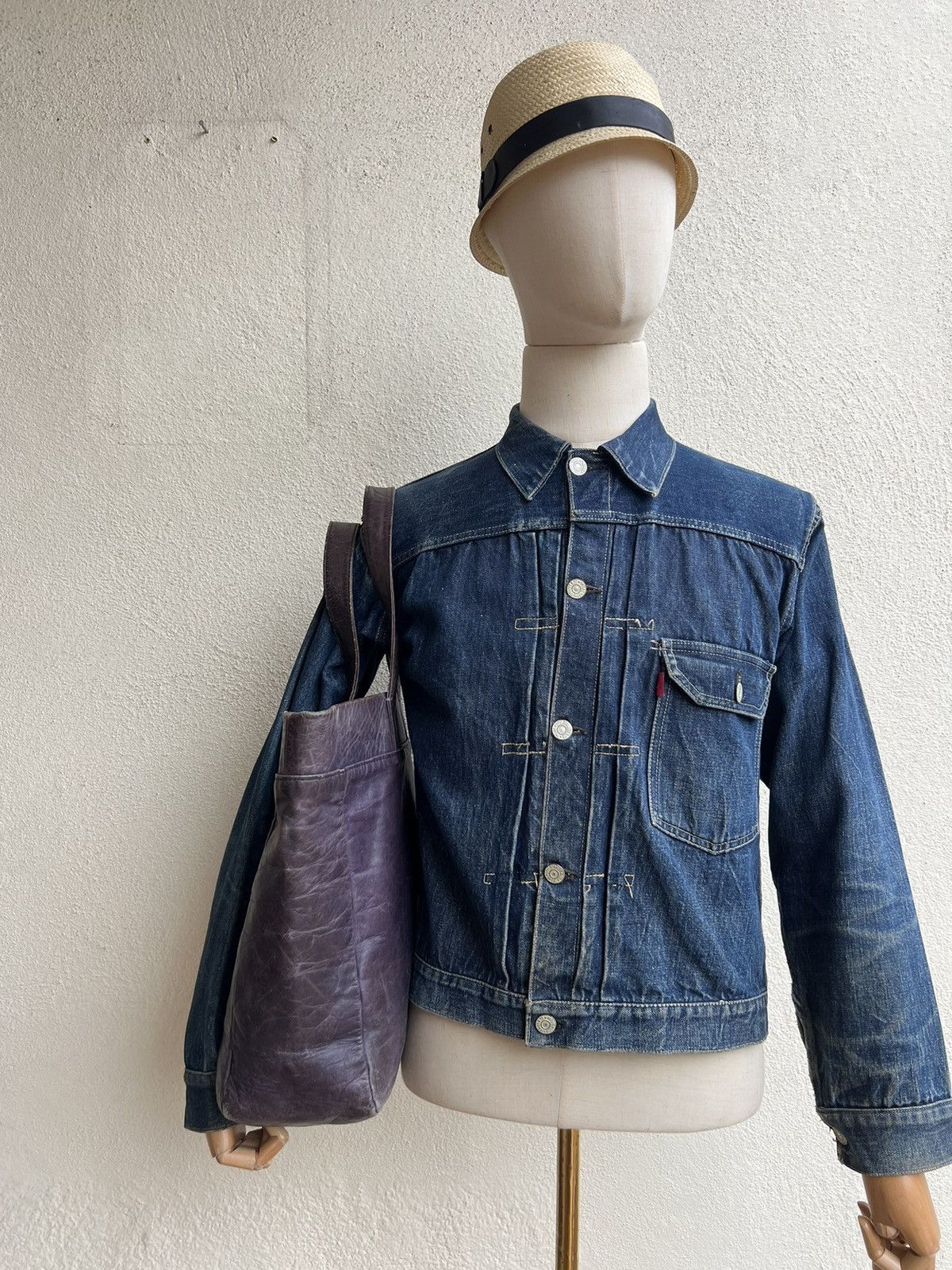 Attachment Attachment X United Arrows Distress Patina Leather Tote Bag Size ONE SIZE - 23 Thumbnail