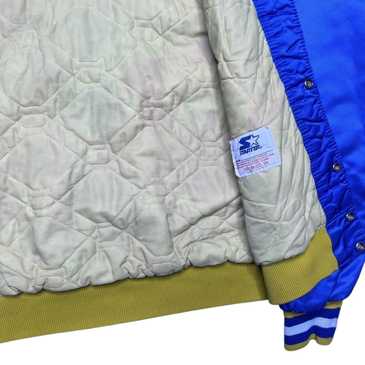 Starter 1980s NBA Golden State Warriors Starter Satin Bomber Jacket Size US L / EU 52-54 / 3 - 4 Thumbnail
