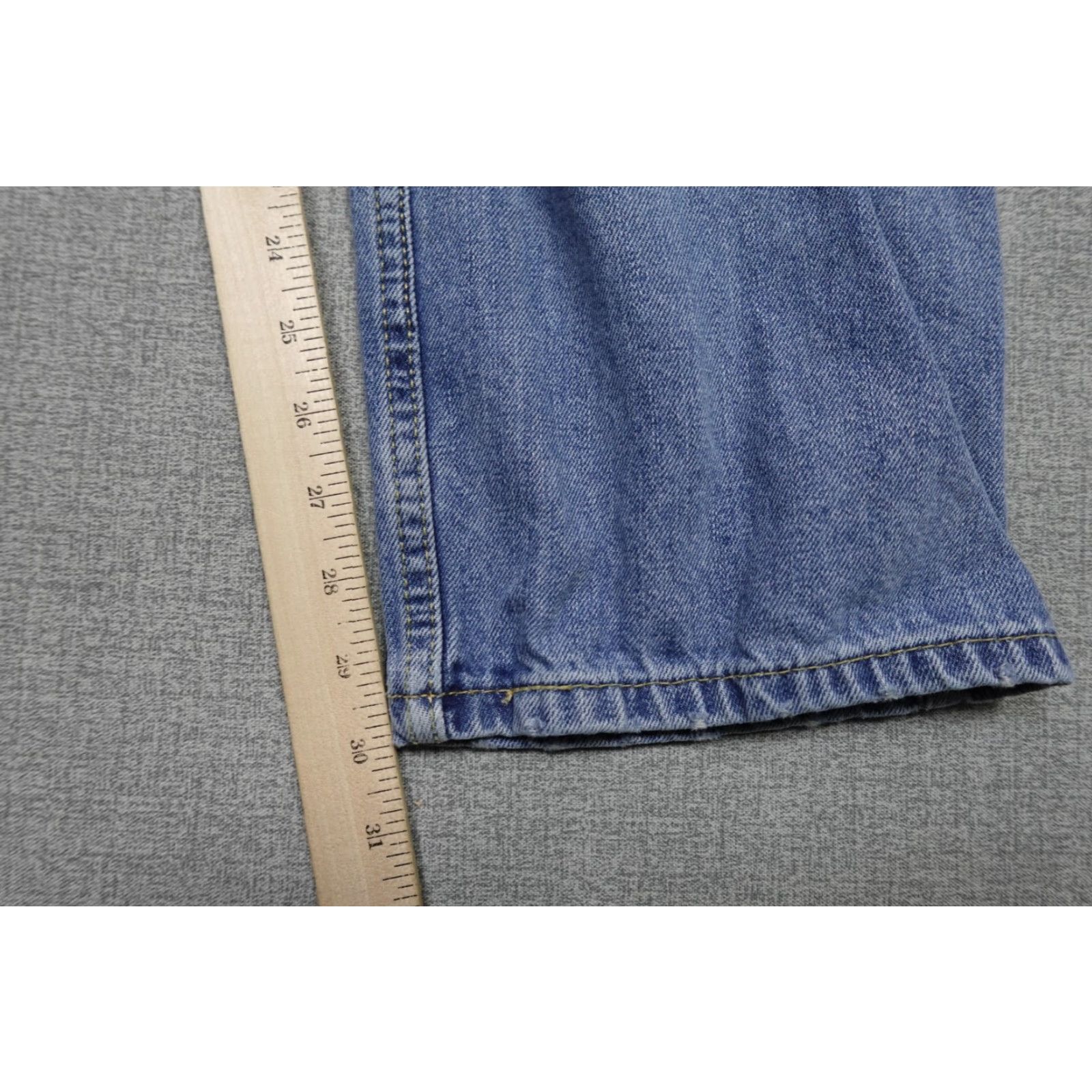 Levi's Levi's 505 Jeans Mens 36x30 Blue Regular Fit Straight Leg Light Wash Western Denim Cotton Size US 36 / EU 52 - 7 Thumbnail