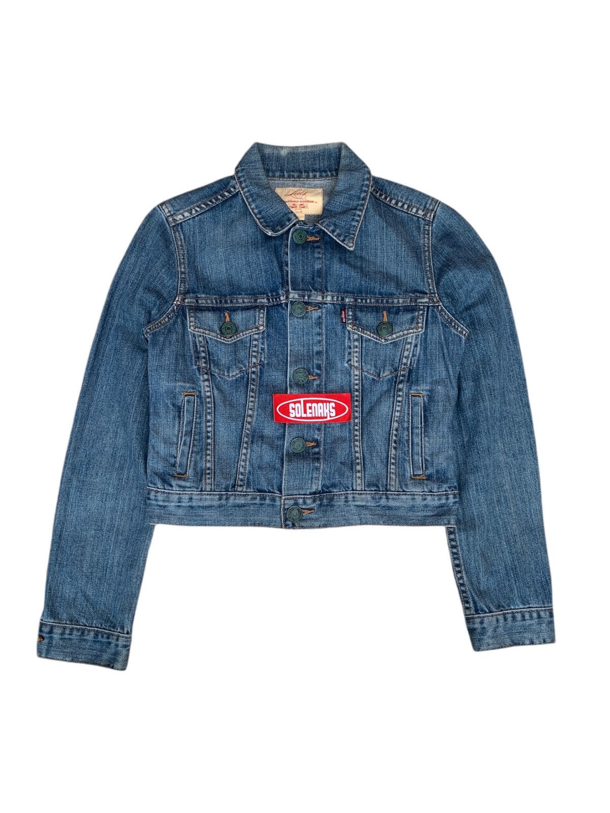 Designer × Levi's Levis superior crop denim jacket Size XS / US 0-2 / IT 36-38 - 3 Thumbnail