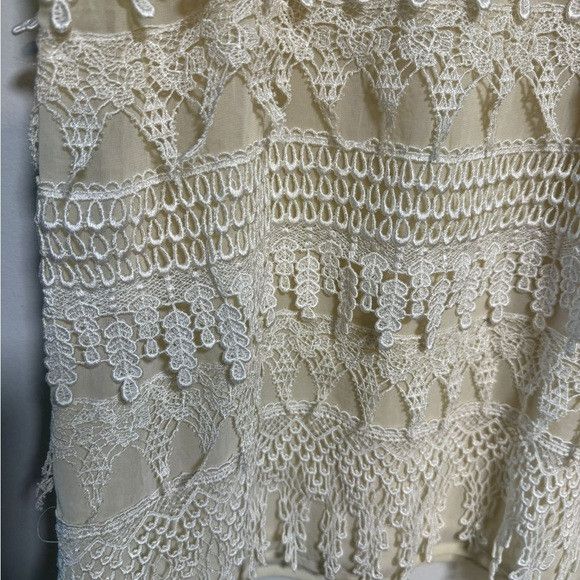 Dress the Population Dress The Population Cream Lace Fringe Shift Dress – Size XS Size XS / US 0-2 / IT 36-38 - 6 Thumbnail