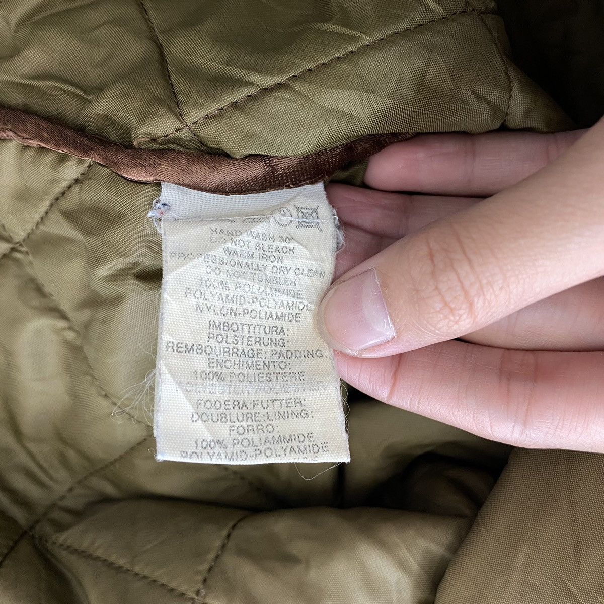 Trussardi TRUSSARDI SPORT Italian Brand Button Up Quilted Khaki Coat Size US L / EU 52-54 / 3 - 5 Thumbnail