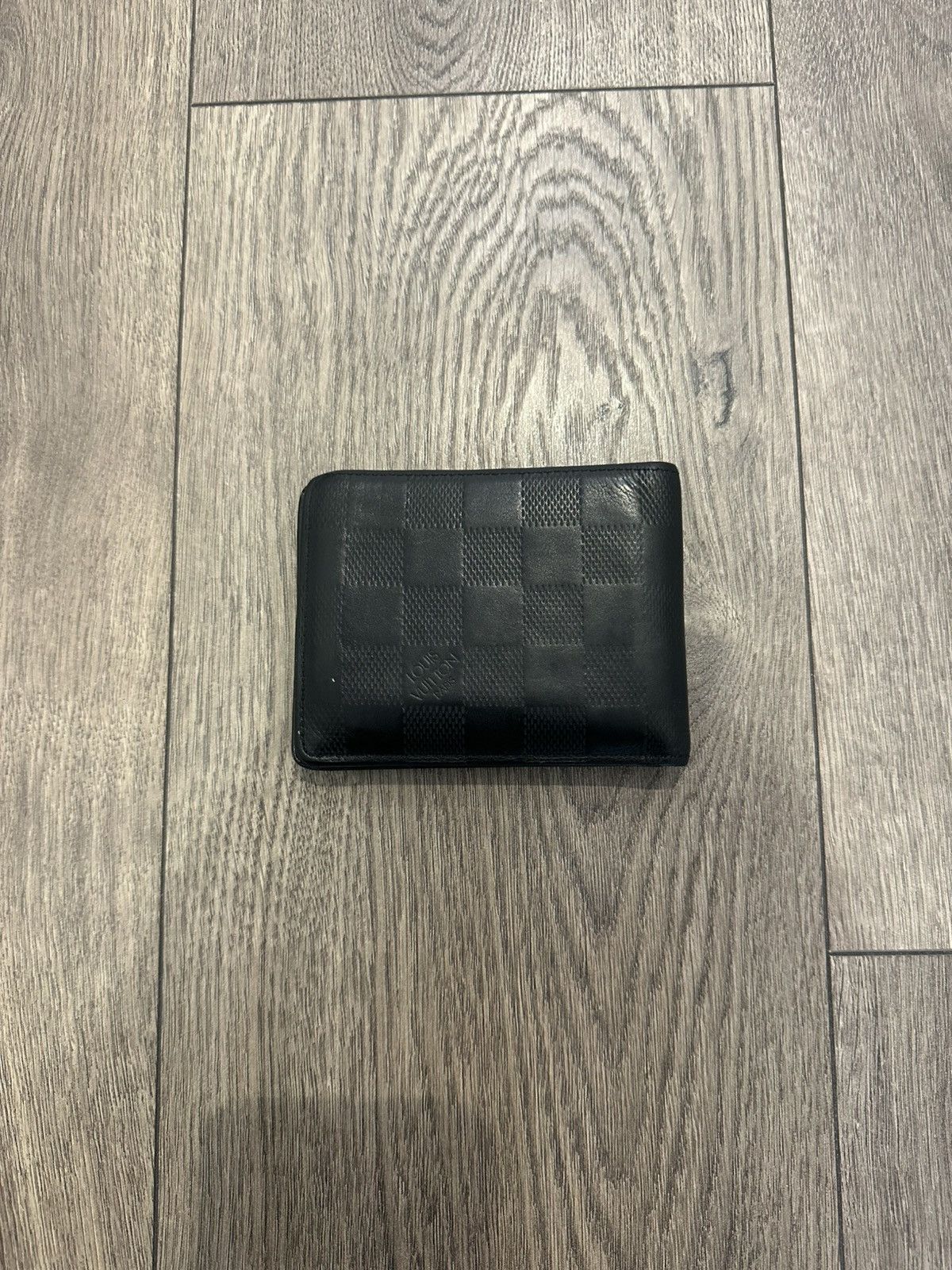 Louis Vuitton Louis Vuitton Slender Wallet Damier Infini Black Size ONE SIZE - 4 Thumbnail