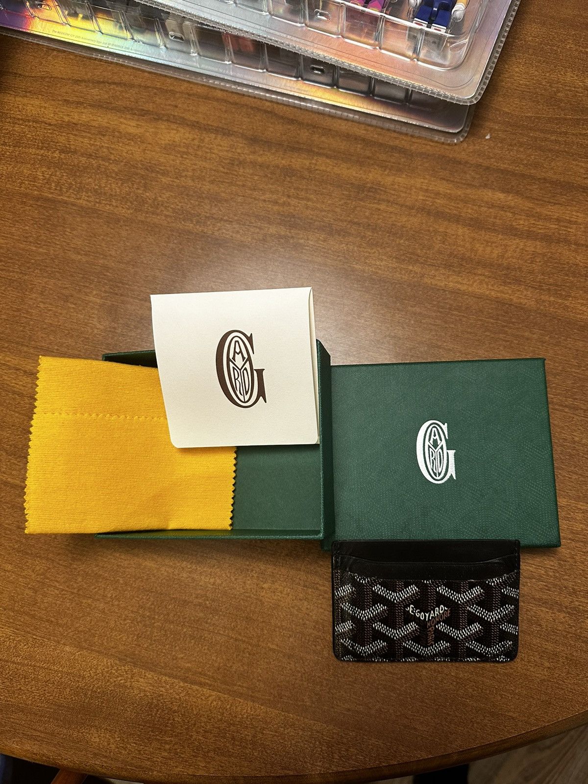 image of Used Black Goyard Card Holder, Men's