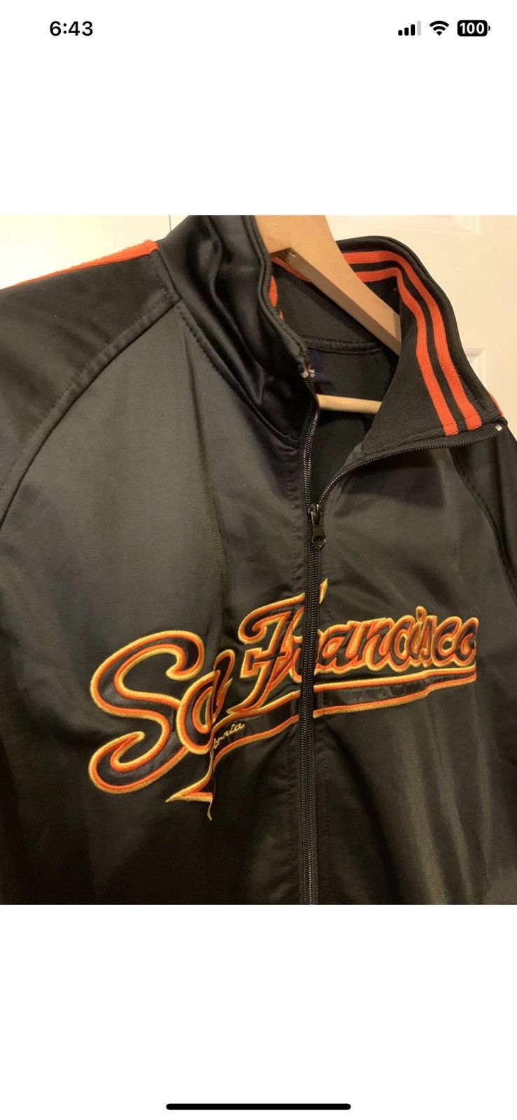 Other San Francisco mens sz L jacket polyester black windbreaker Size US L / EU 52-54 / 3 - 6 Thumbnail