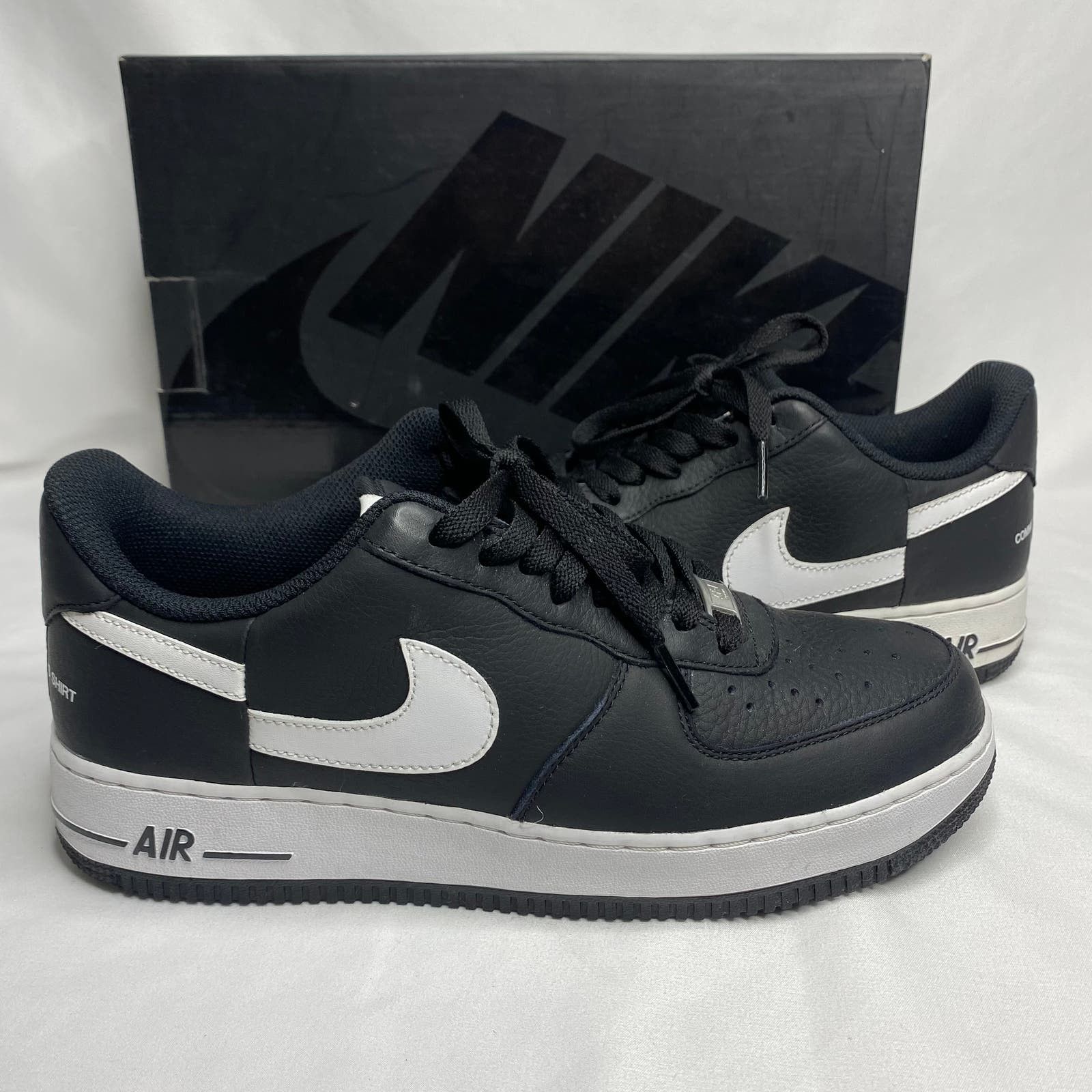 Supreme Nike Supreme CDG Air Force 1 Low in Black White size 9 ...
