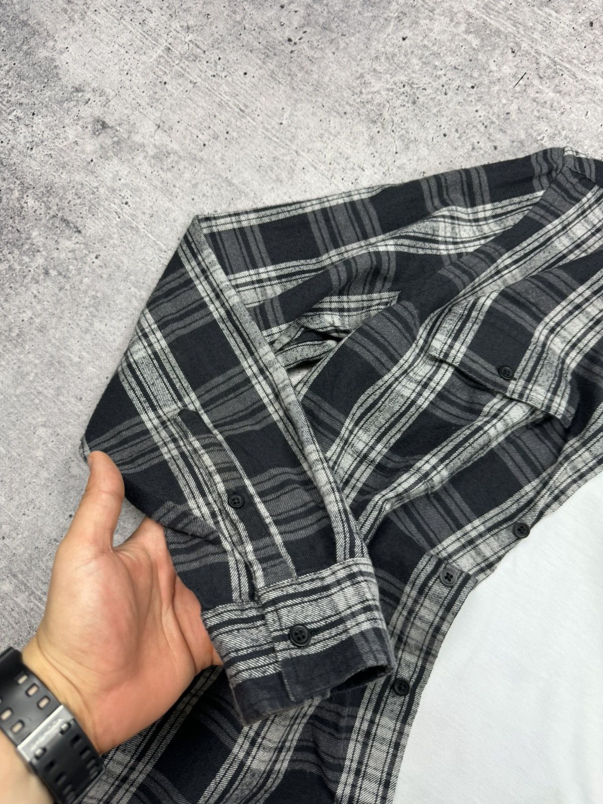 Flannel Vintage Y2K Plaid Flannel Checkered Shirt Travis Scott Style Size US S / EU 44-46 / 1 - 6 Thumbnail