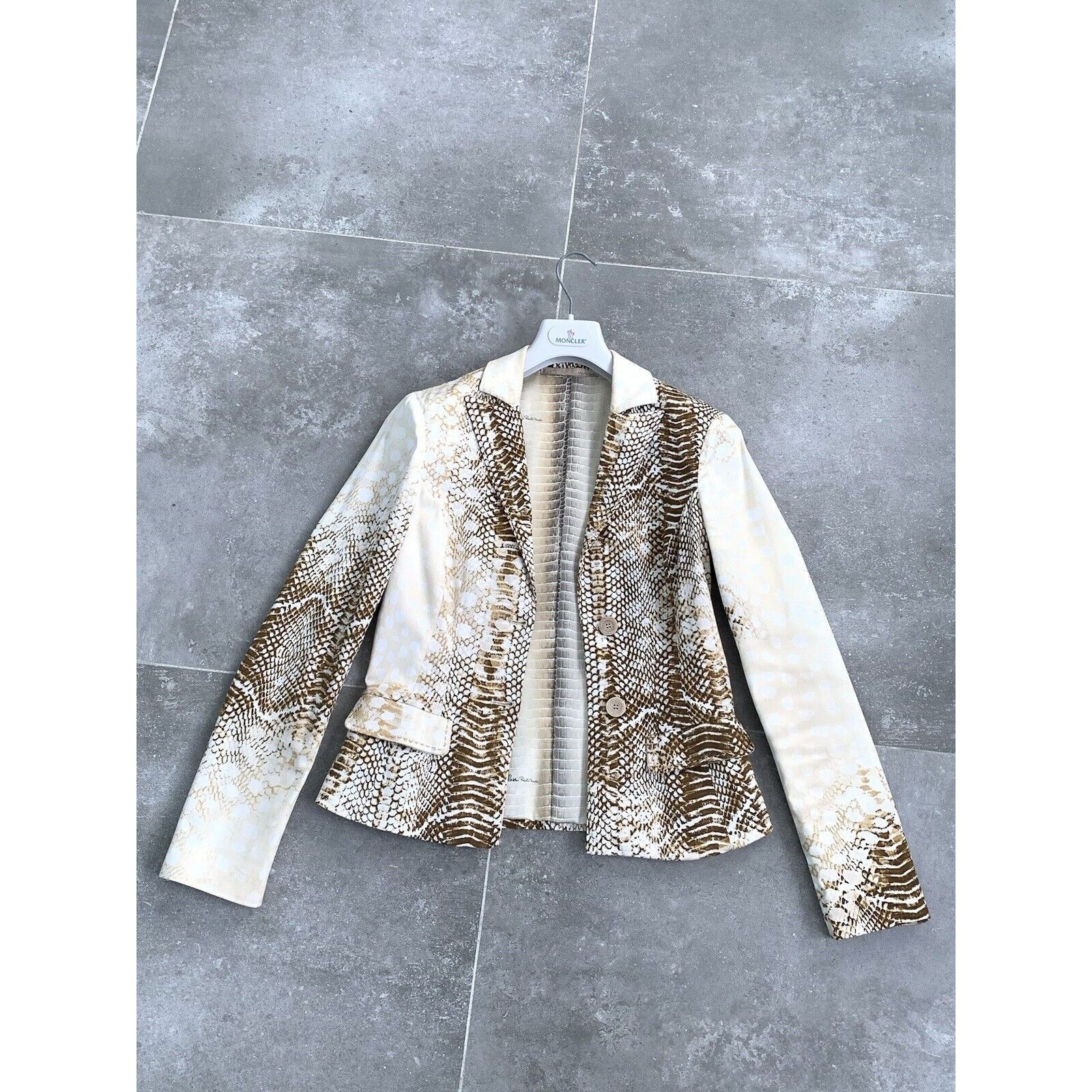 Roberto Cavalli × Vintage Women's ROBERTO CAVALLI Lizard Blazer Jacket SZ S-M EU 36-38 Size M / US 6-8 / IT 42-44 - 1 Thumbnail