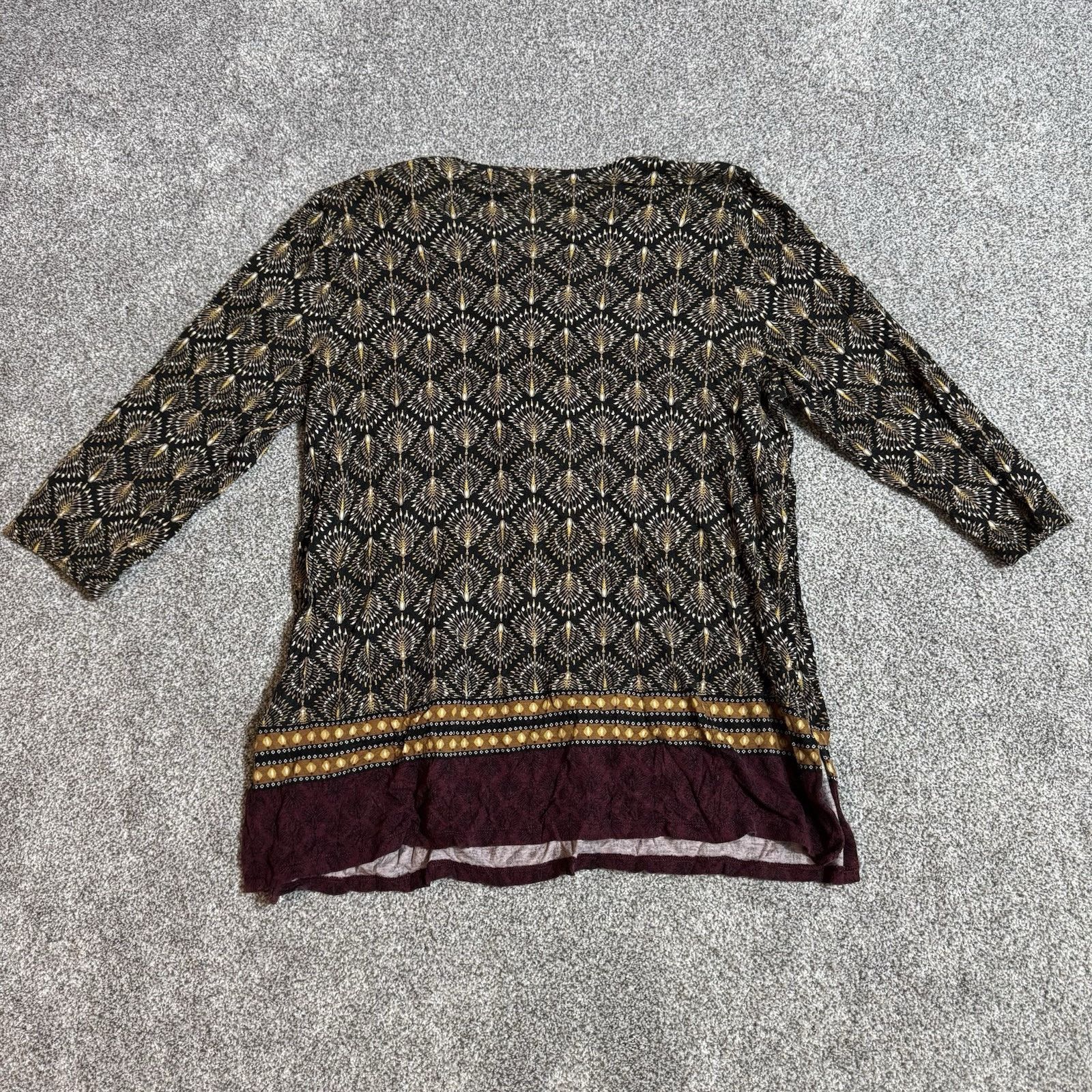 Other J Jill Tunic Top Women Large Lagenlook Geometric Boho Earthy Size L / US 10 / IT 46 - 7 Thumbnail
