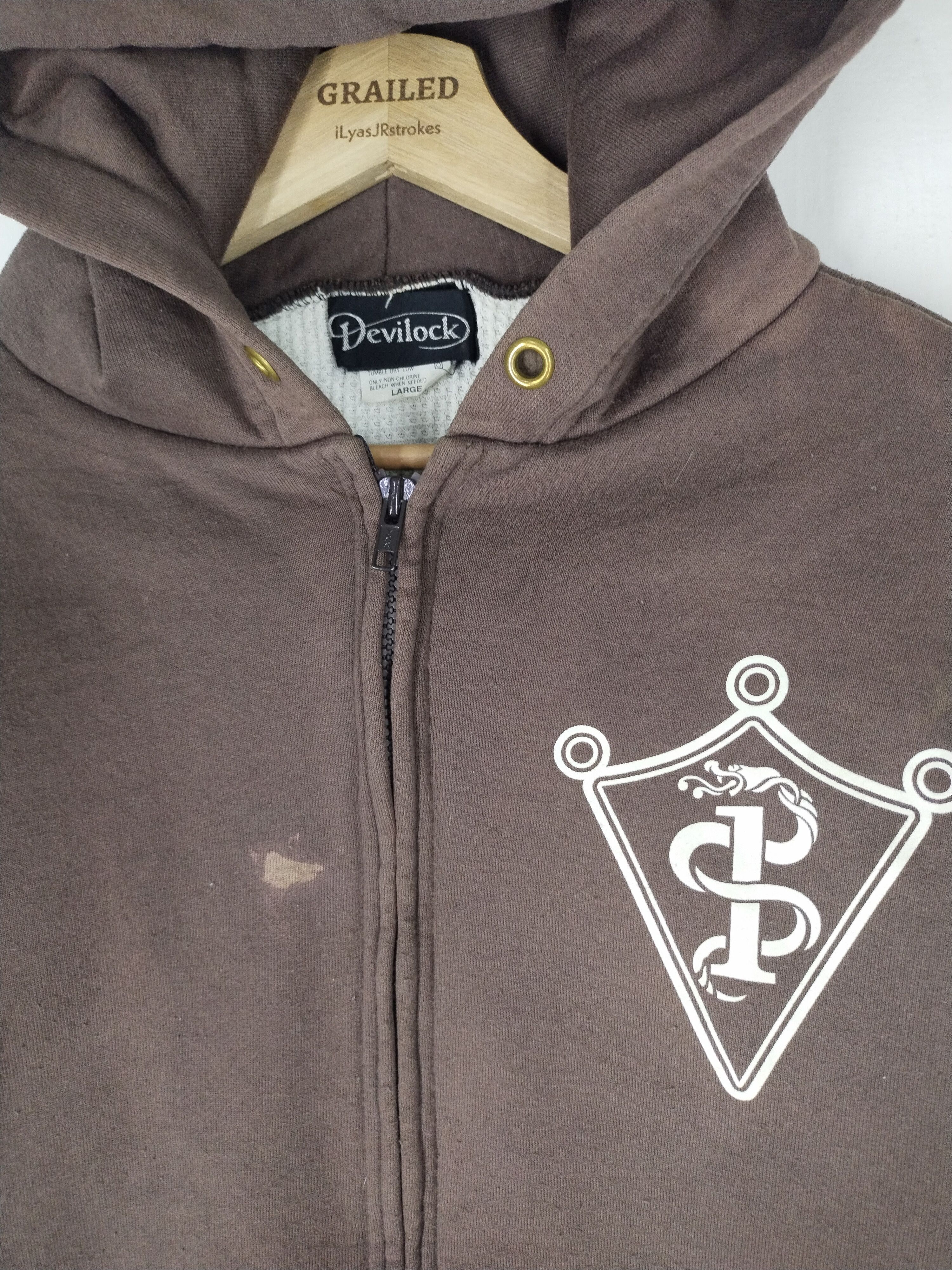 Camber Vintage Camber x Devilock Spellout Logo Faded Hoodie Size US L / EU 52-54 / 3 - 4 Thumbnail