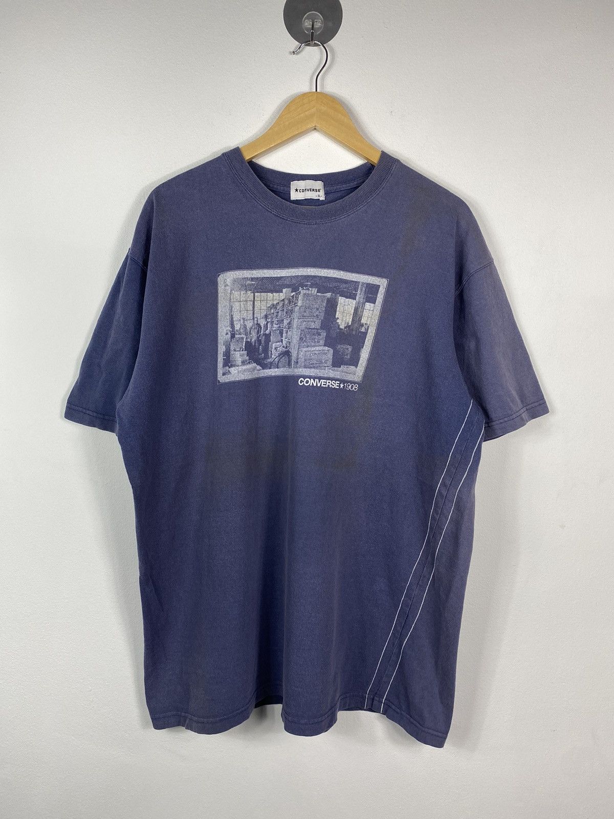 Converse × Vintage Vintage Converse T-shirt Size US XL / EU 56 / 4 - 1 Thumbnail