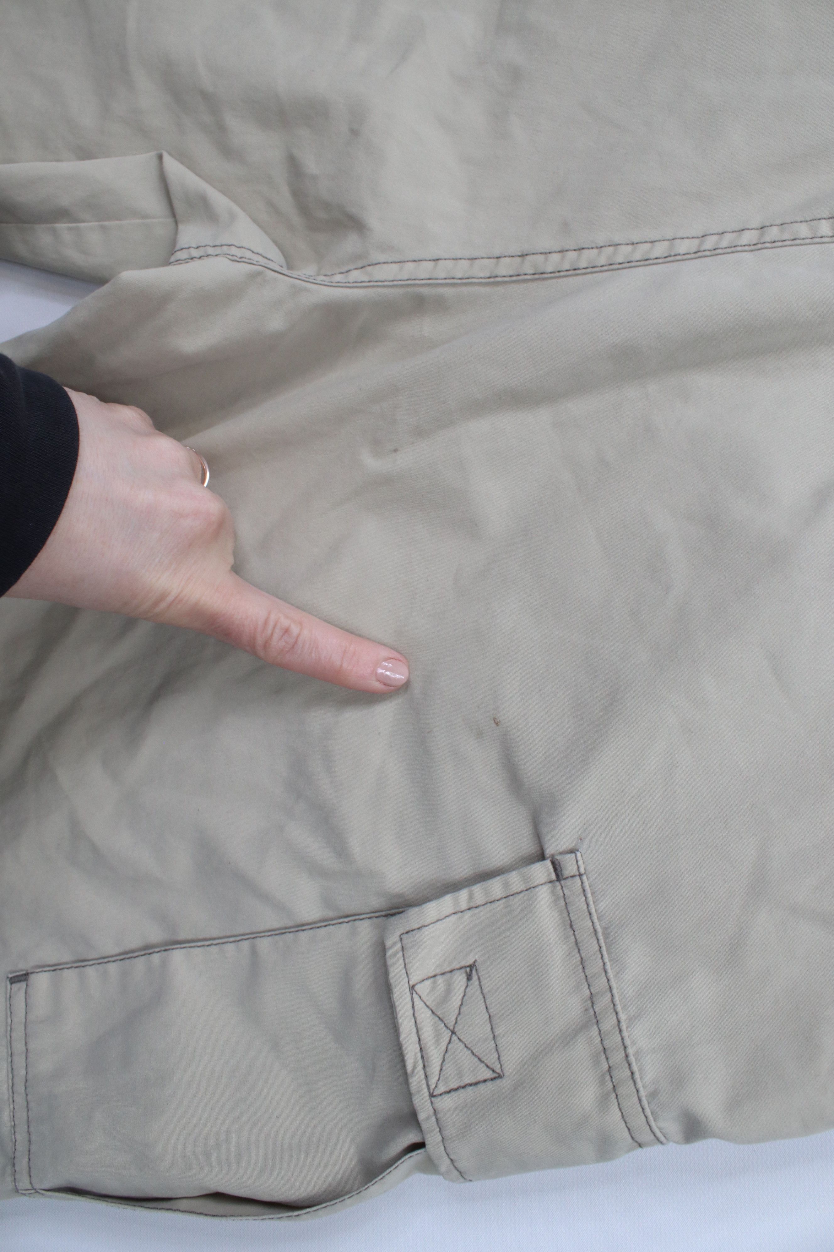 Billabong × Vintage Vintage 90s Y2K Billabong Surfing Baggy Cargo Shorts Beige Size US 32 / EU 48 - 13 Thumbnail