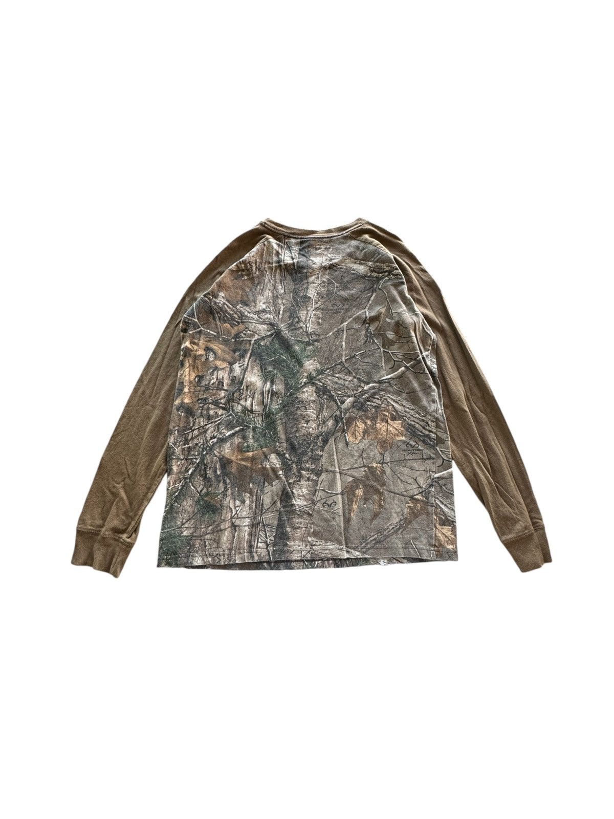 Carhartt Carhartt Long Sleeve Double Sided Woodland Camo Print Tee Size XL / US 12-14 / IT 48-50 - 4 Thumbnail