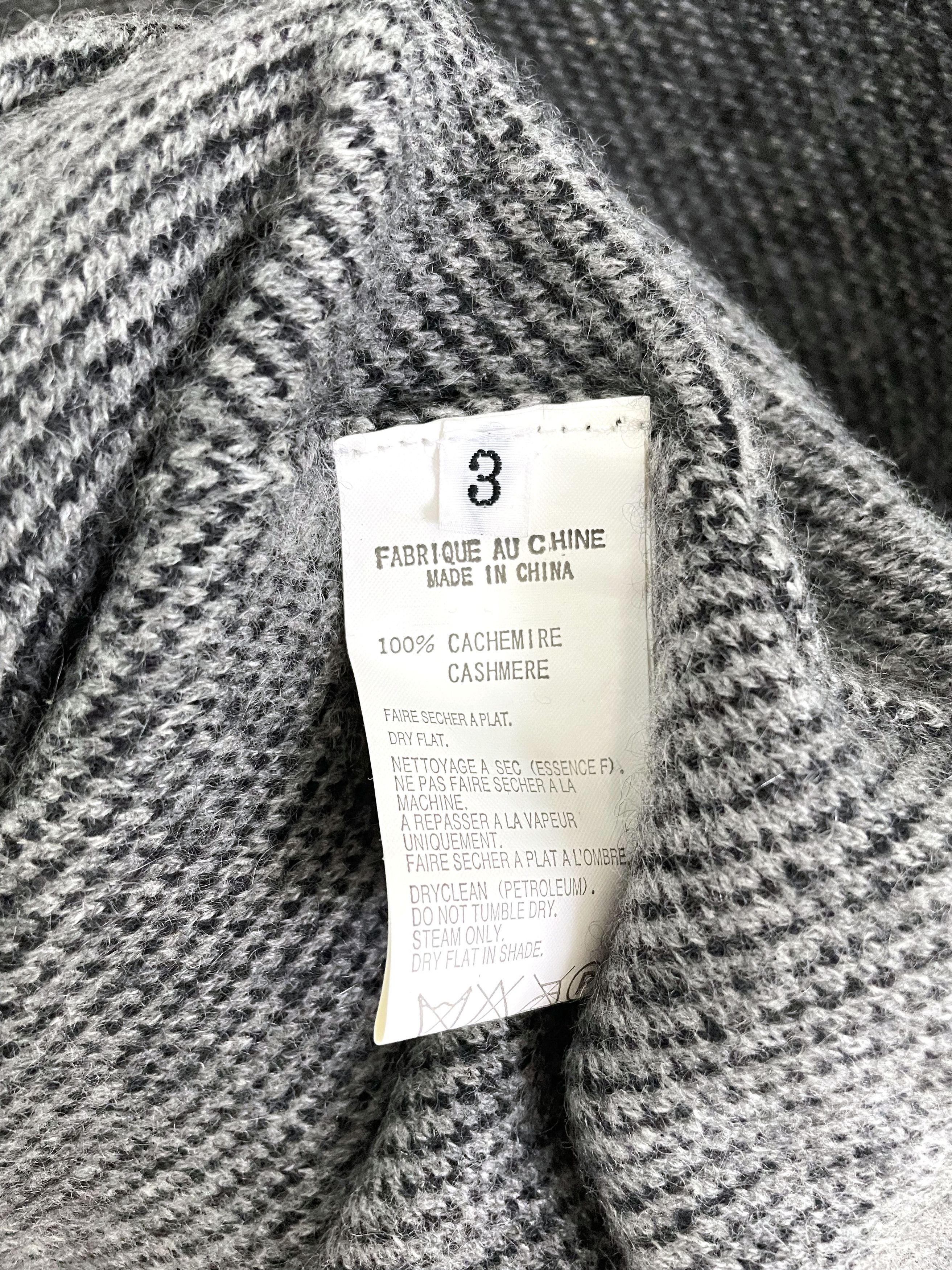 Yohji Yamamoto 2 Tone Cashmere Sweater Size US L / EU 52-54 / 3 - 5 Thumbnail