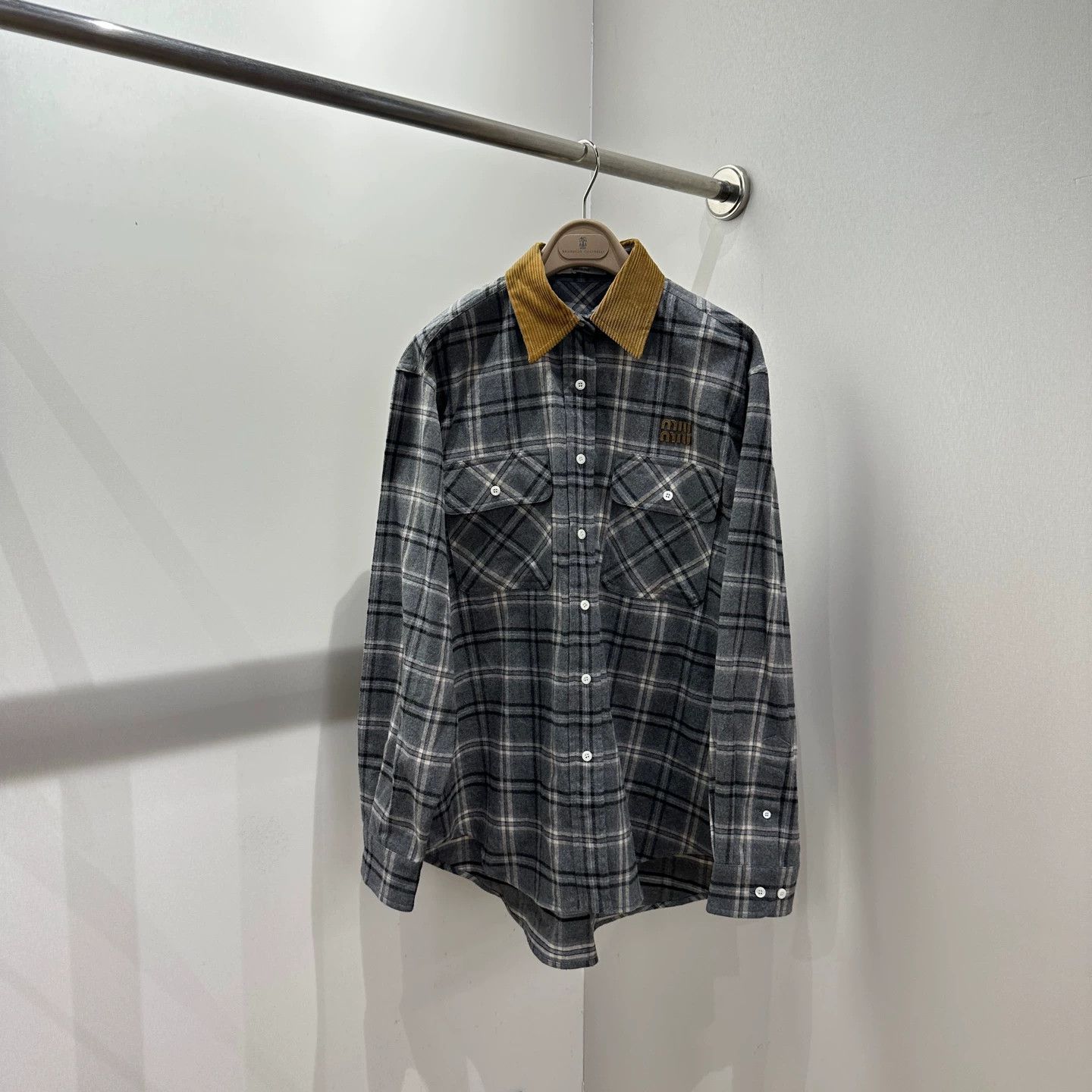 Miu Miu Miu Miu 25FW Gingham Flannel Shirt 36 Size XS / US 0-2 / IT 36-38 - 1 Thumbnail