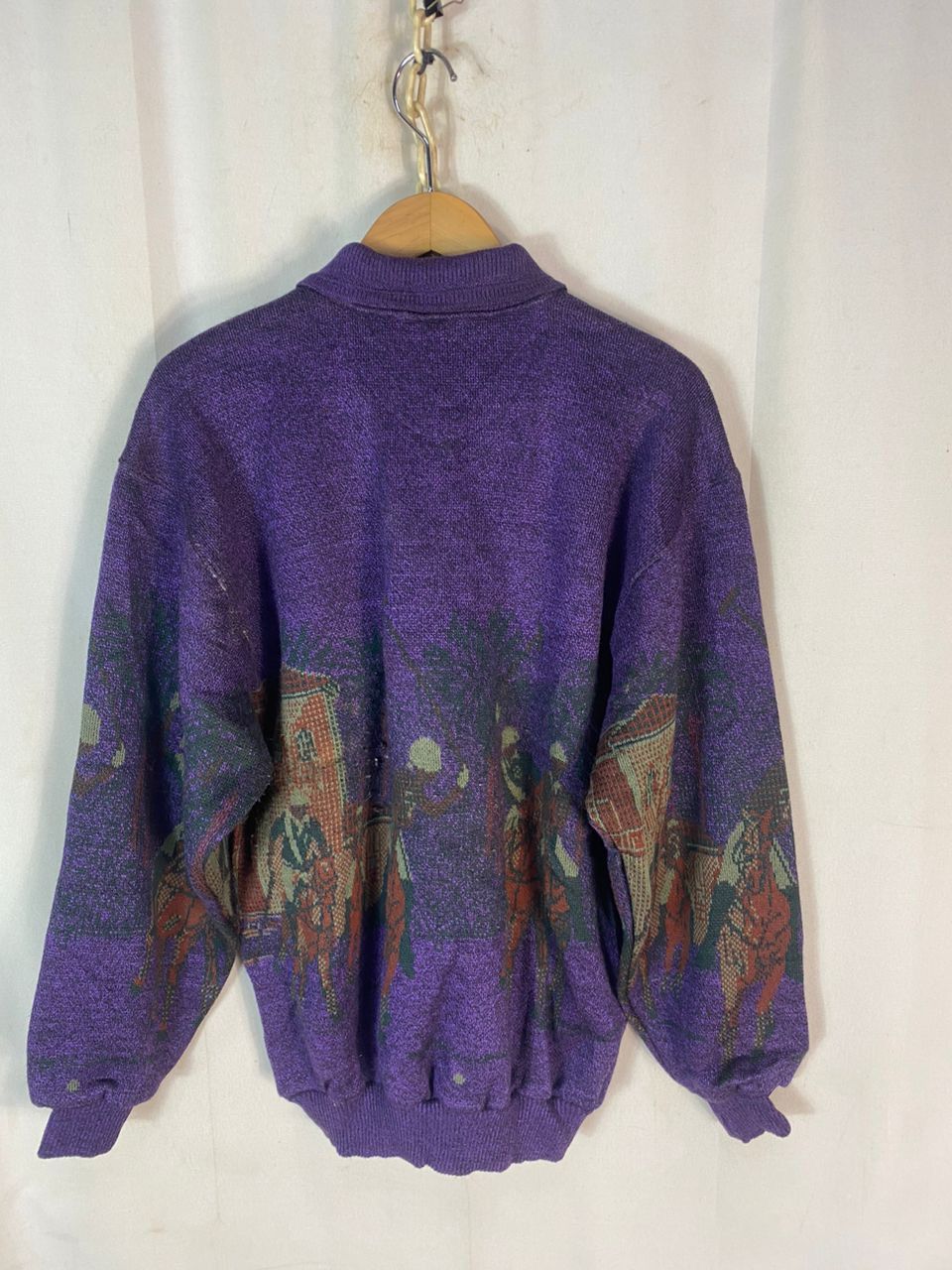 Designer × Japanese Brand × Vintage Vintage Marco malino fullprint wool sweatshirt Size US M / EU 48-50 / 2 - 13 Thumbnail