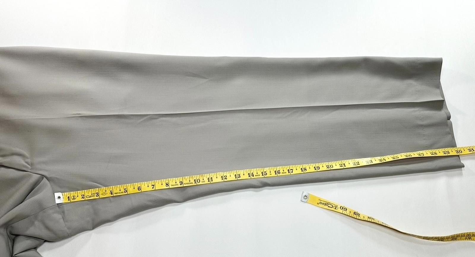 Hugo Boss Hugo Boss Vasarely Flat Virgin Wool Dress Pants Gray 38/30 Size US 38 / EU 54 - 5 Thumbnail