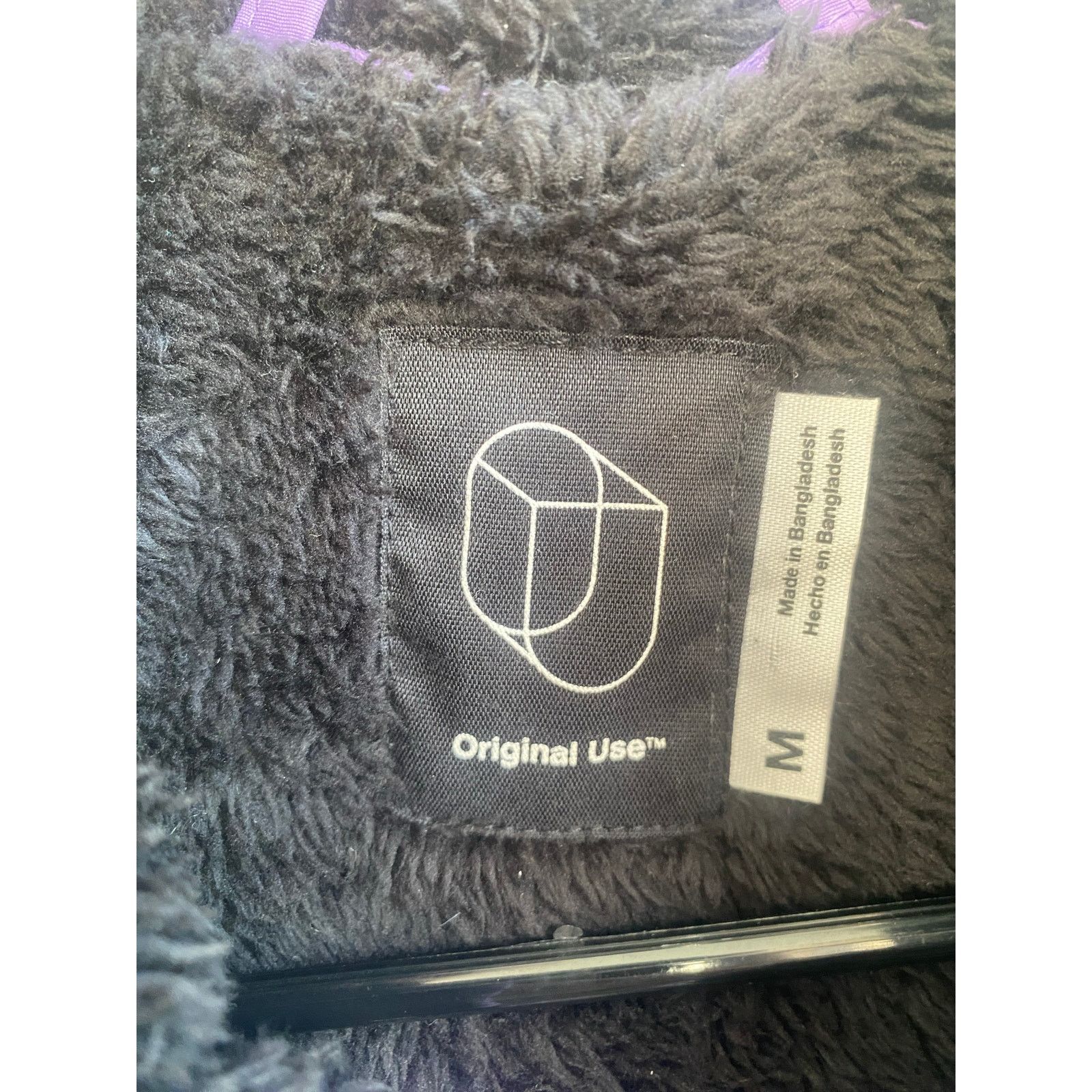 Original Fake Original Use Men's Casual Fleece Vest Size M Black / Purple Size US M / EU 48-50 / 2 - 5 Thumbnail