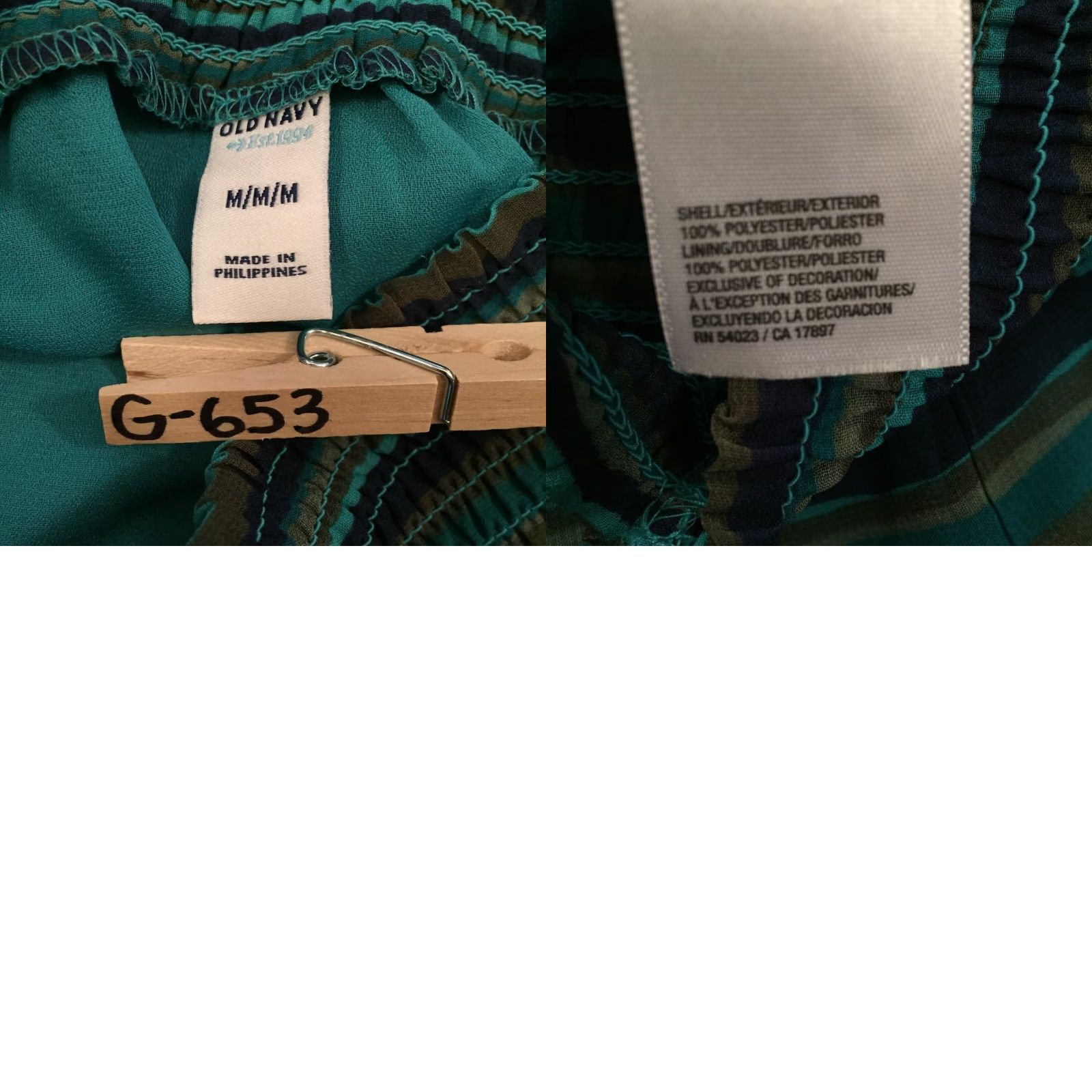 Old Navy Old Navy Skirt Women Short Flare Lightweight Pull On Striped Blue M Medium Casual Size 32" / US 10 / IT 46 - 8 Thumbnail
