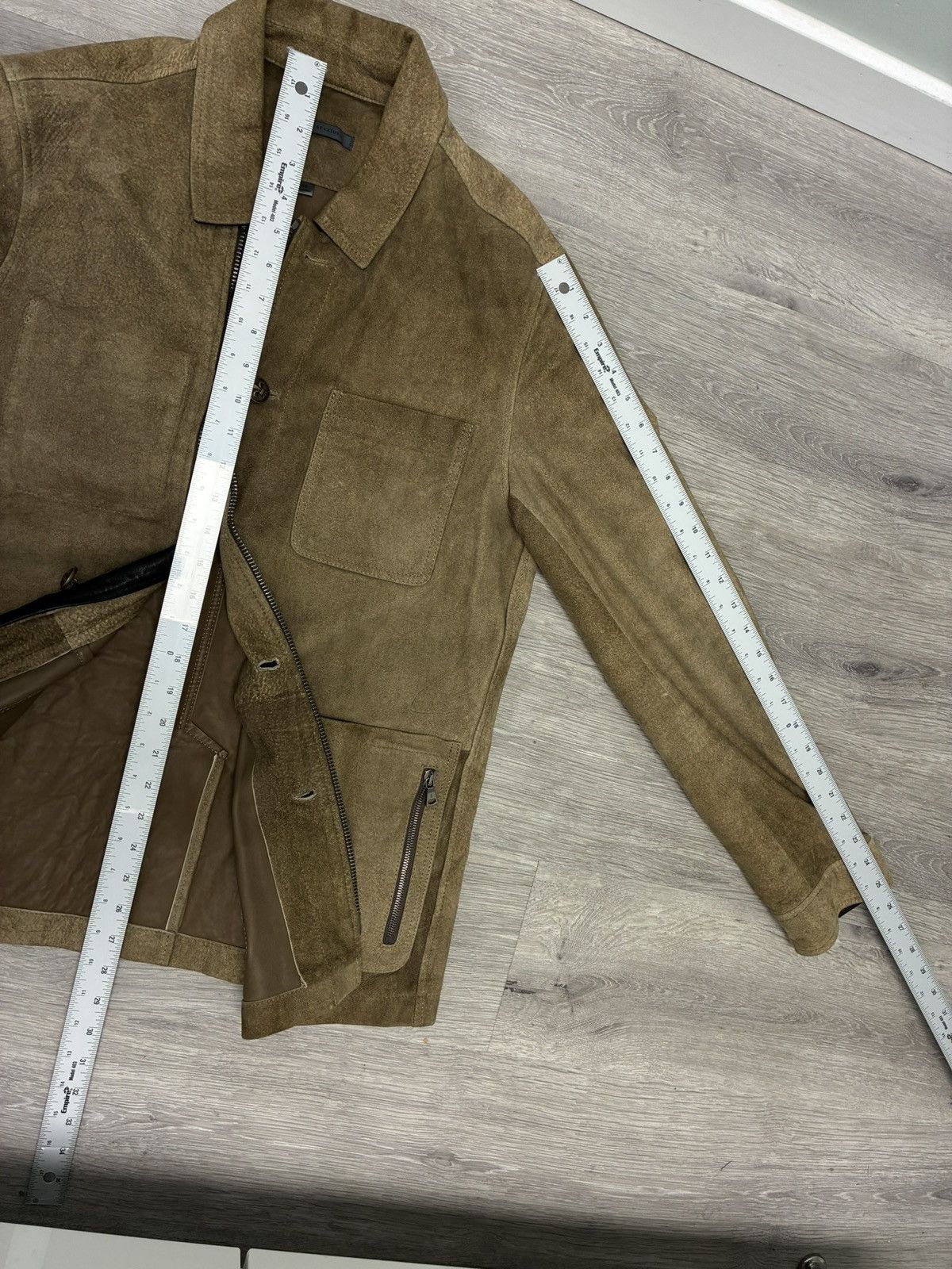 John Varvatos Workwear Suede Jacket EU 50 USA 40 Size US M / EU 48-50 / 2 - 15 Thumbnail