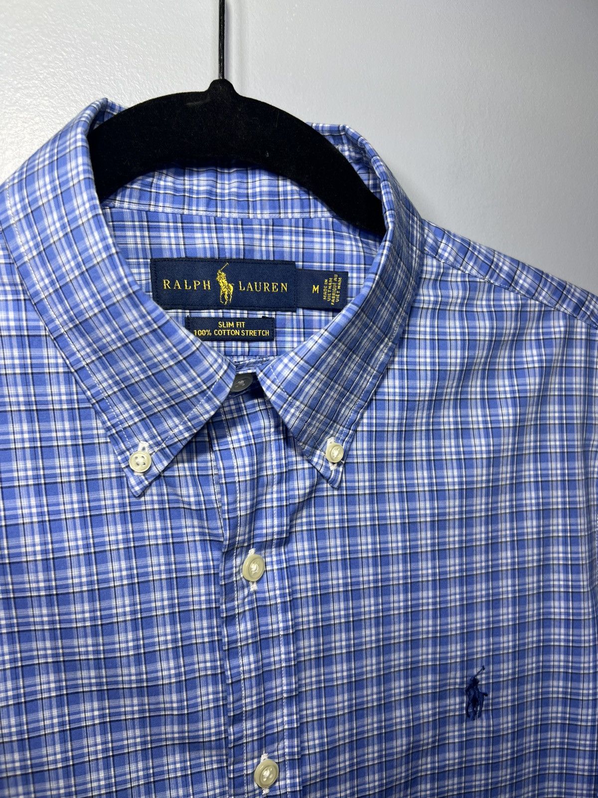 Denim & Supply Ralph Lauren × Polo Ralph Lauren × Ralph Lauren Polo Ralph Lauren Slim Fit Plaid STRETCH Cotton Shirt Sz M Size US M / EU 48-50 / 2 - 2 Thumbnail