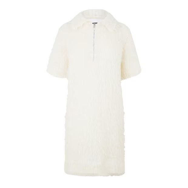 Jil Sander o1g2r1mq1024 Mini Dress in Ess Shell Size XS / US 0-2 / IT 36-38 - 1 Thumbnail