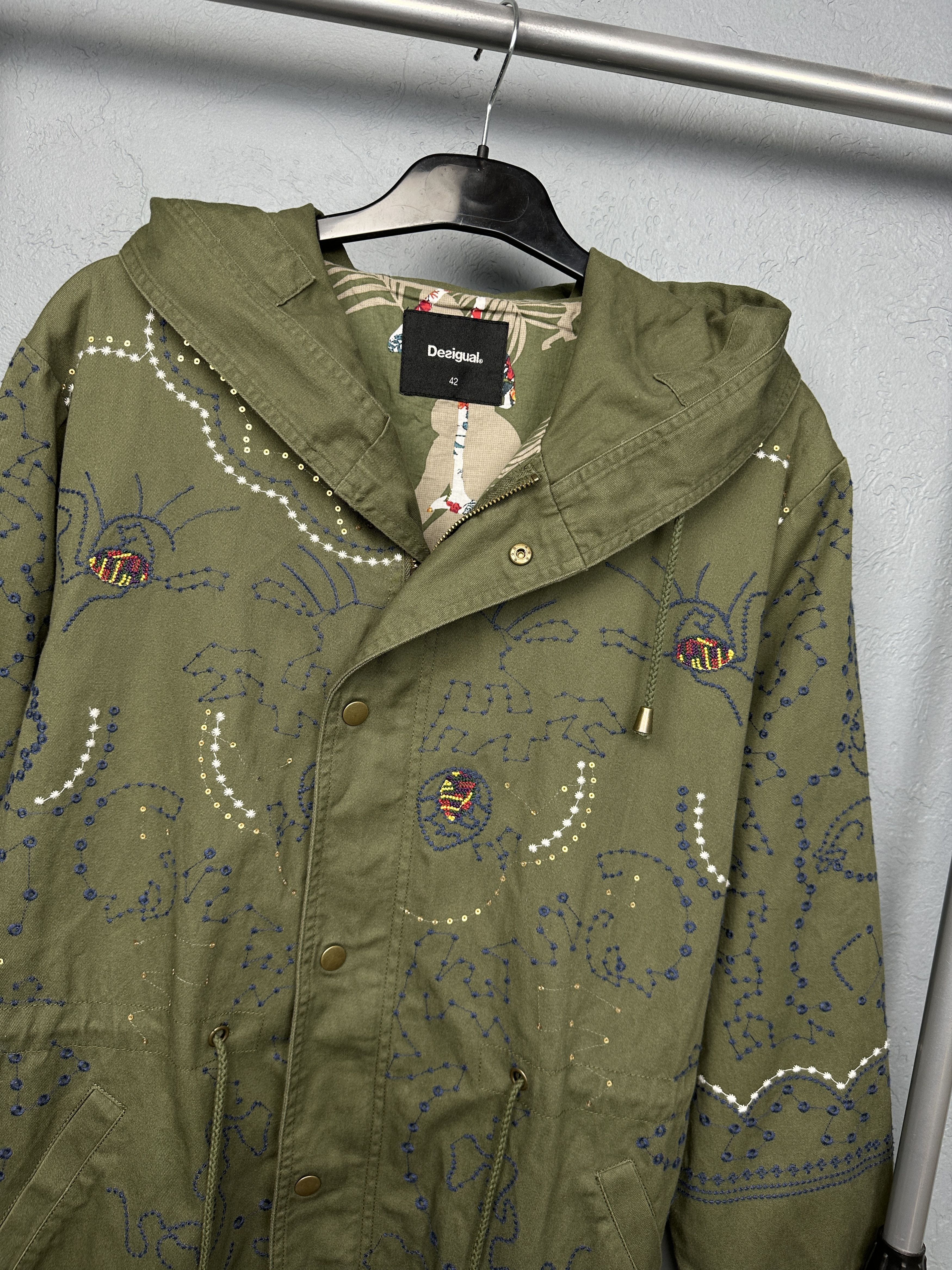 Desigual Desigual Womens Long Jacket Size M / US 6-8 / IT 42-44 - 2 Thumbnail