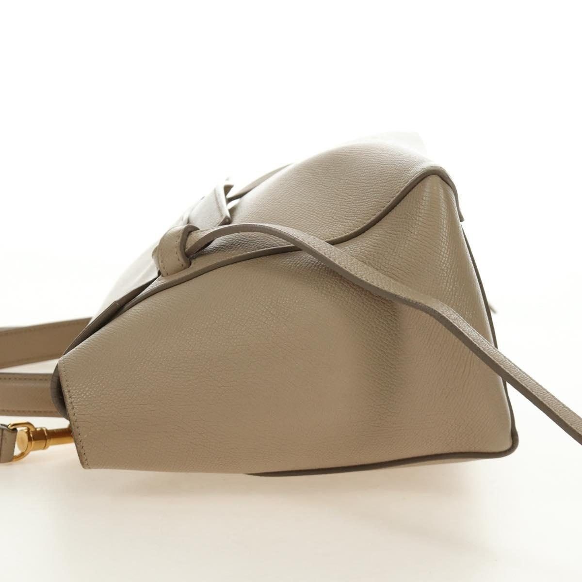 Celine Celine Leather Belt Bag Micro Handbag Beige Size ONE SIZE - 4 Thumbnail