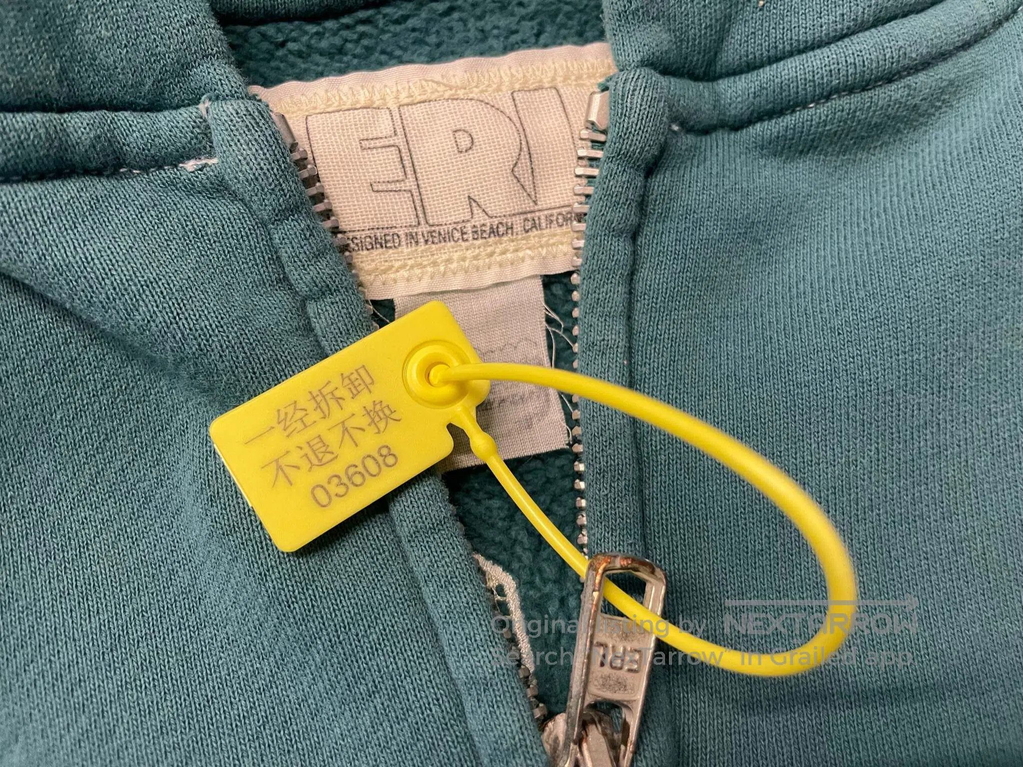 ERL ERL California Letter Patch Zipper Hoodie Size US M / EU 48-50 / 2 - 6 Thumbnail
