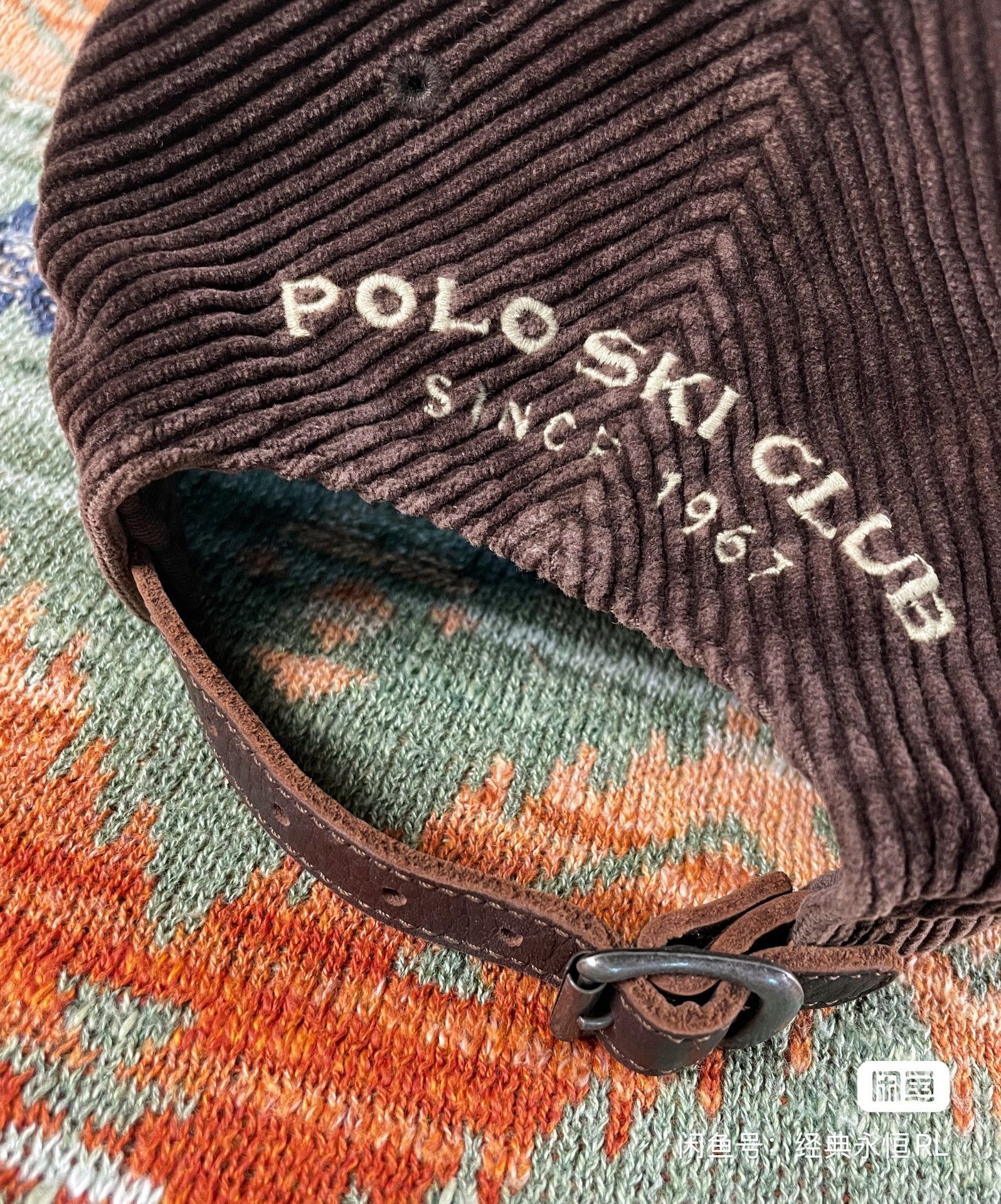 Polo Ralph Lauren Polo Ralph Lauren Ski Leather Corduroy Baseball Hat Cap Size ONE SIZE - 6 Thumbnail