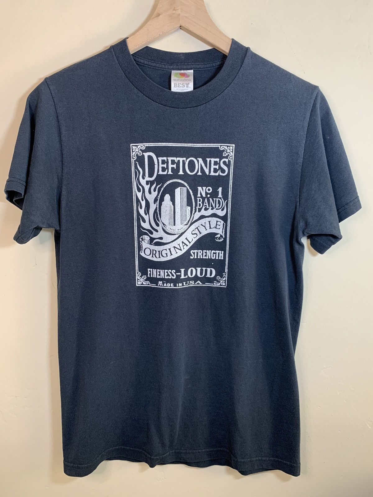 Band Tees × Vintage RARE Vintage Deftones Original Style Jack Daniels Band Shirt Size US S / EU 44-46 / 1 - 1 Thumbnail