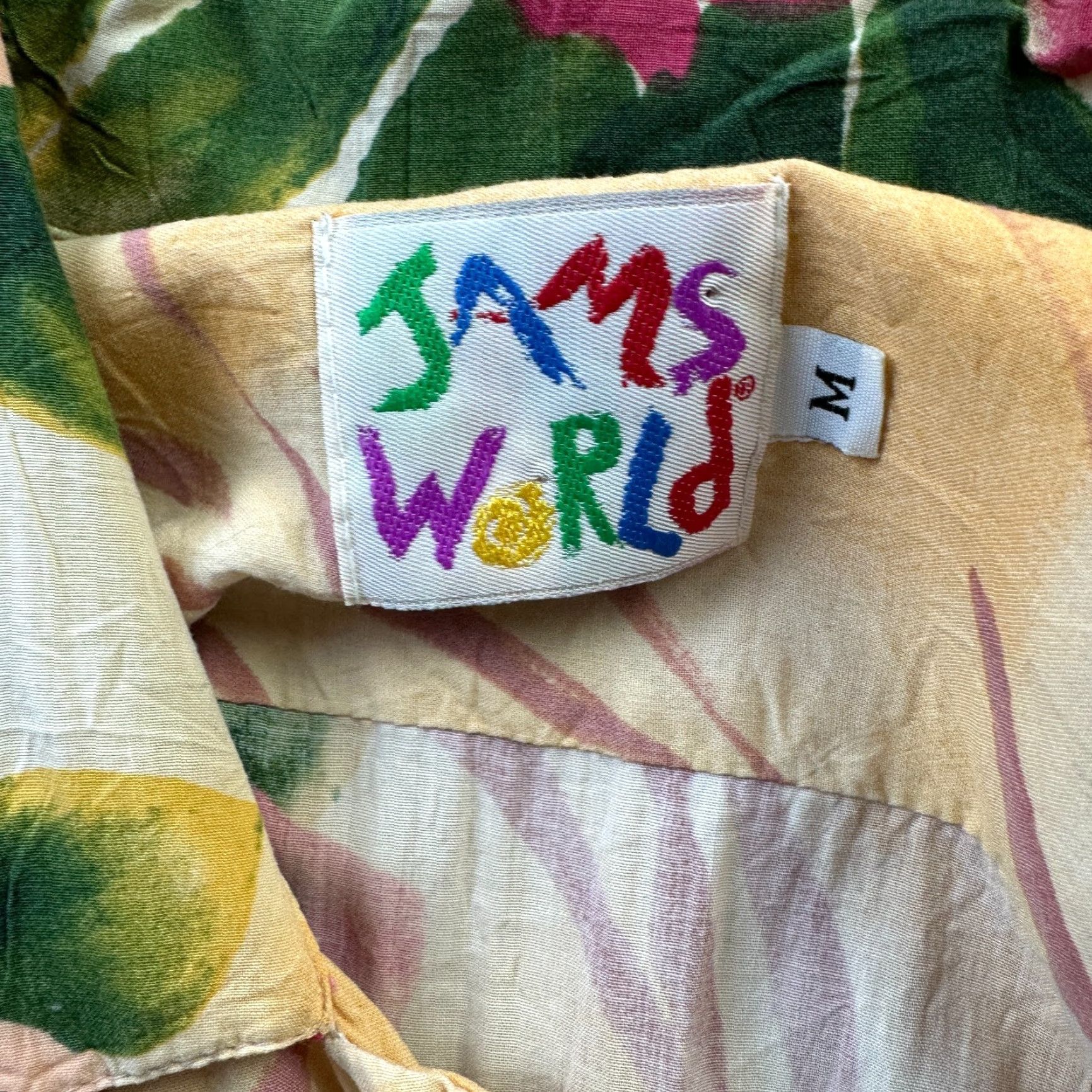 Jams World VINTAGE Jams World Shirt Mens Medium Hibiscus Button Up Hawaiian Size US M / EU 48-50 / 2 - 7 Thumbnail